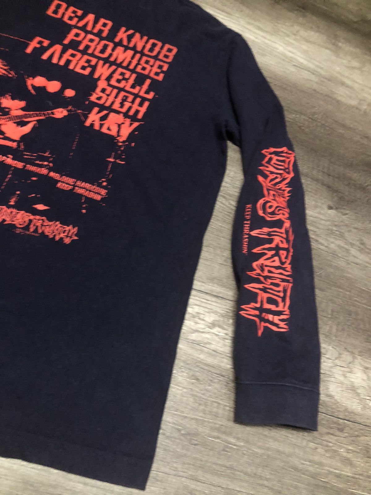 Band Tees Ones Truth Keep Thrashin Hardcore Band Long Sleeve Tshirt Size US L / EU 52-54 / 3 - 8 Thumbnail