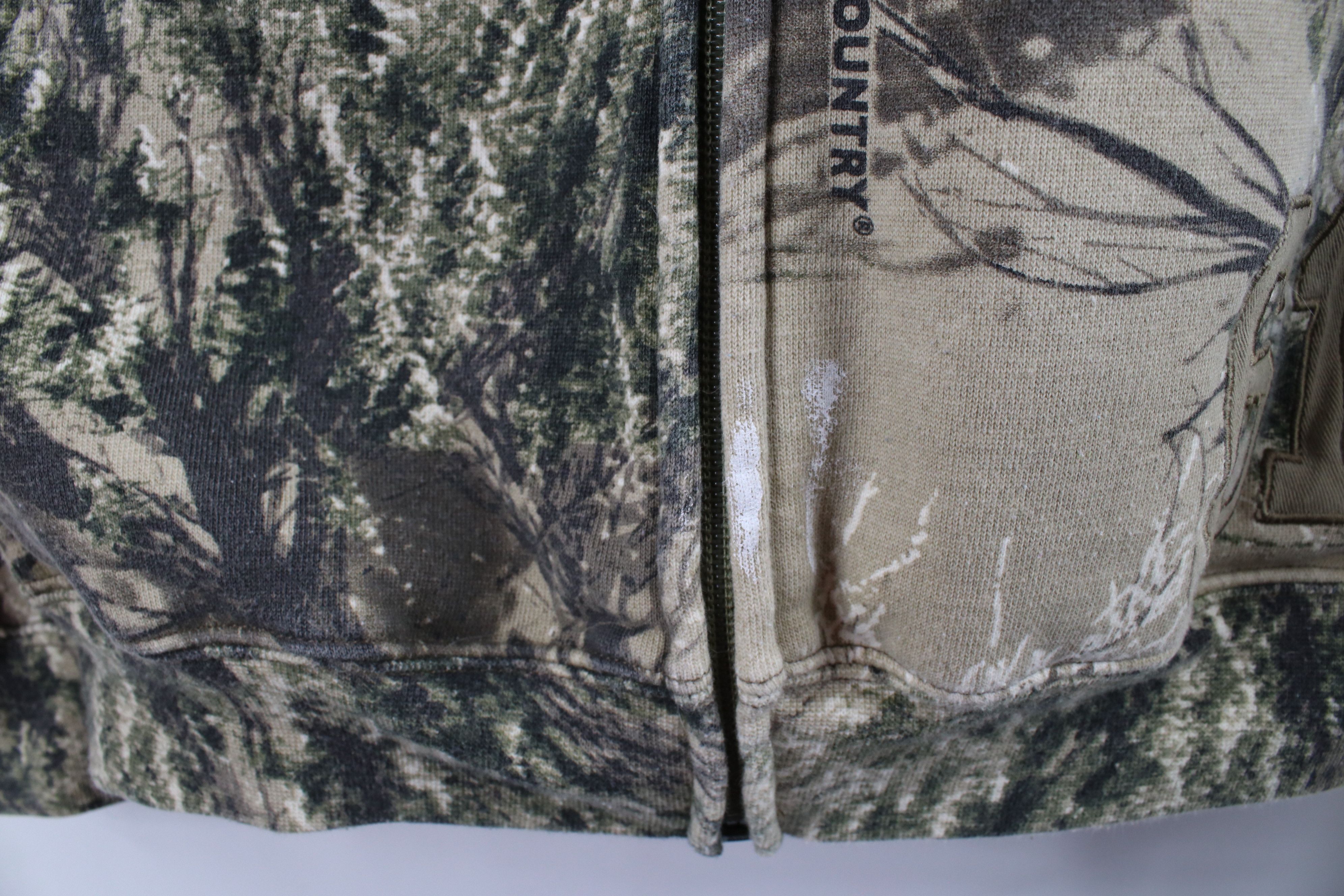 Cabelas × Vintage Vintage Cabelas Spell Out Camouflage Full Zip Hoodie Size US M / EU 48-50 / 2 - 6 Thumbnail