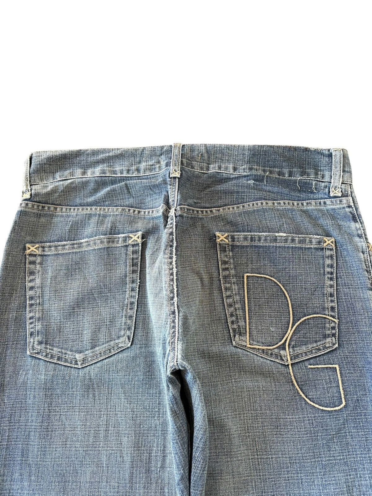 Dolce & Gabbana Vintage Dolce Gabbana Bandana Mud Wash Distress Baggy Jeans Size US 35 - 4 Thumbnail