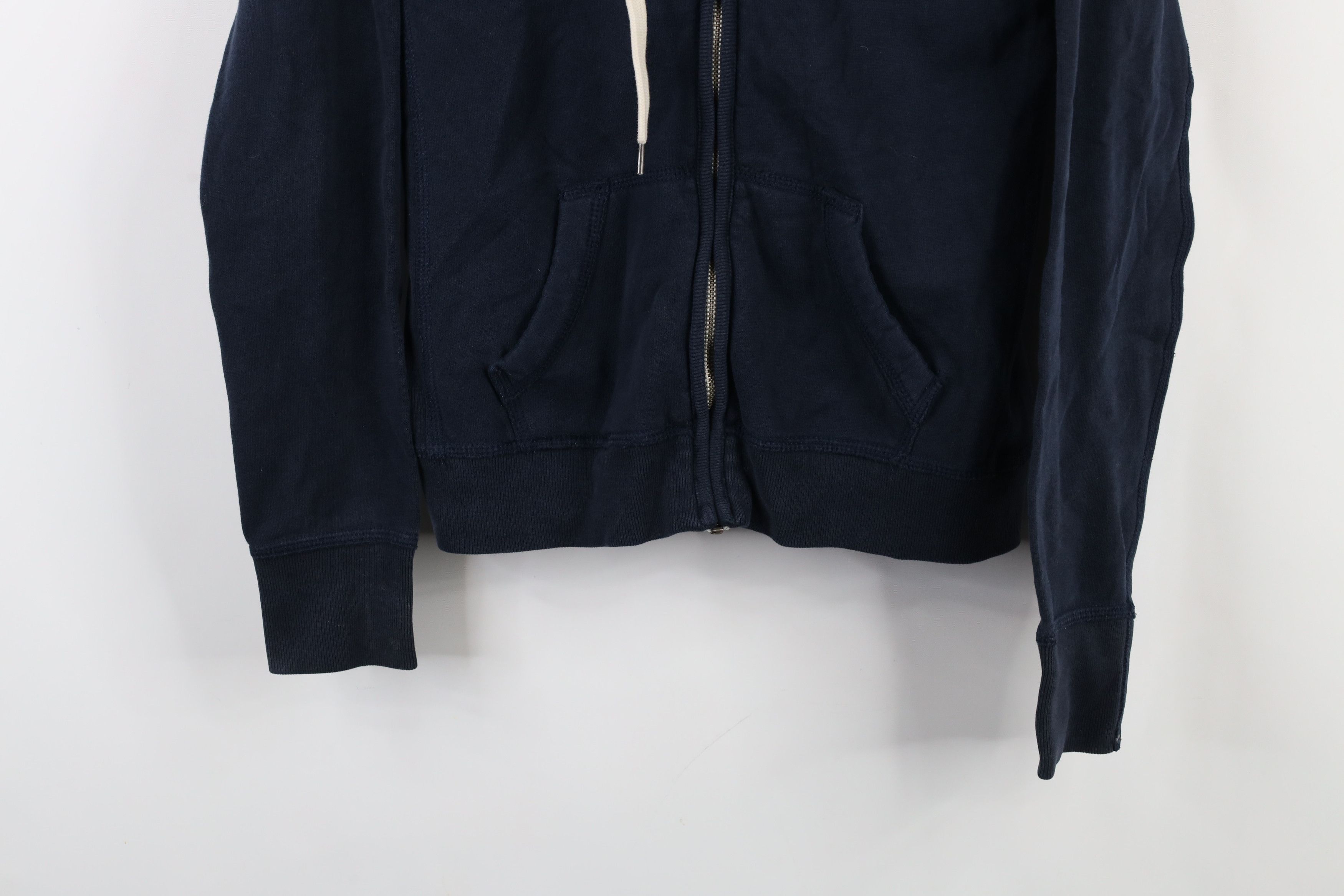 Abercrombie & Fitch × Vintage Vintage Y2K Abercrombie & Fitch Heavy Full Zip Hoodie Blue Size L / US 10 / IT 46 - 3 Thumbnail