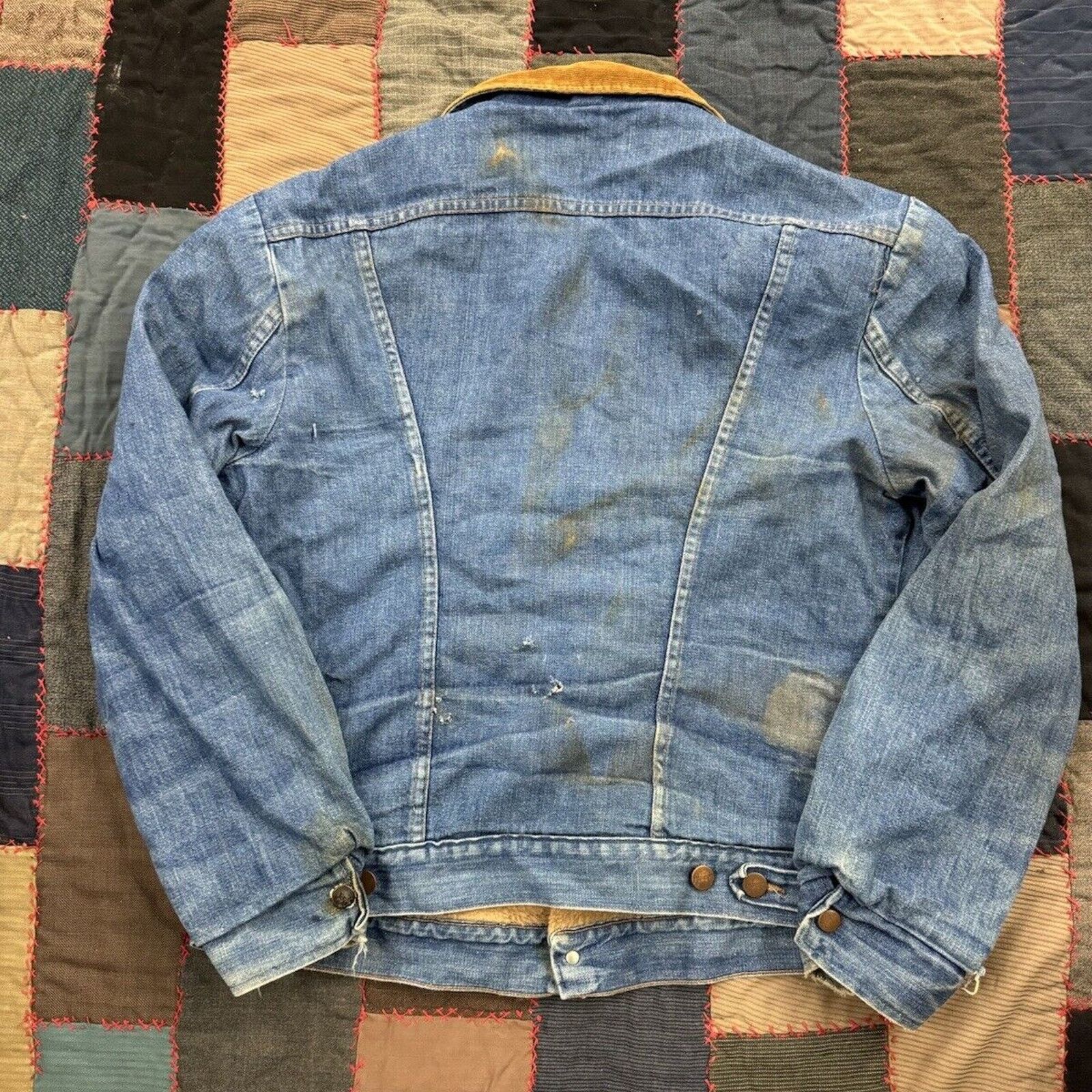 Wrangler True Vintage Faded 70s Wrangler Trucker USA Sherpa Lined Size US L / EU 52-54 / 3 - 2 Thumbnail