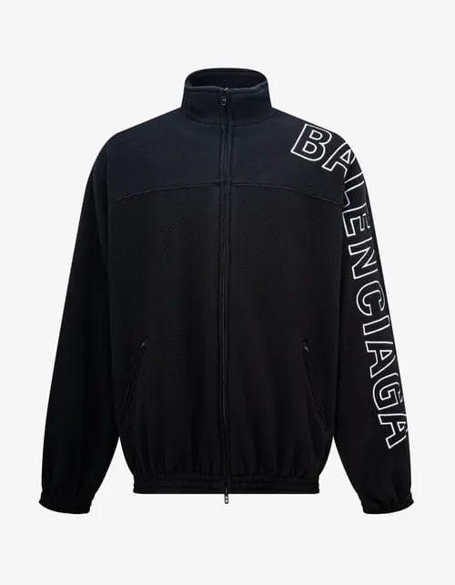 Balenciaga Balenciaga Black Logo Tracksuit Jacket SIZE 46 Size US S / EU 44-46 / 1 - 1 Thumbnail