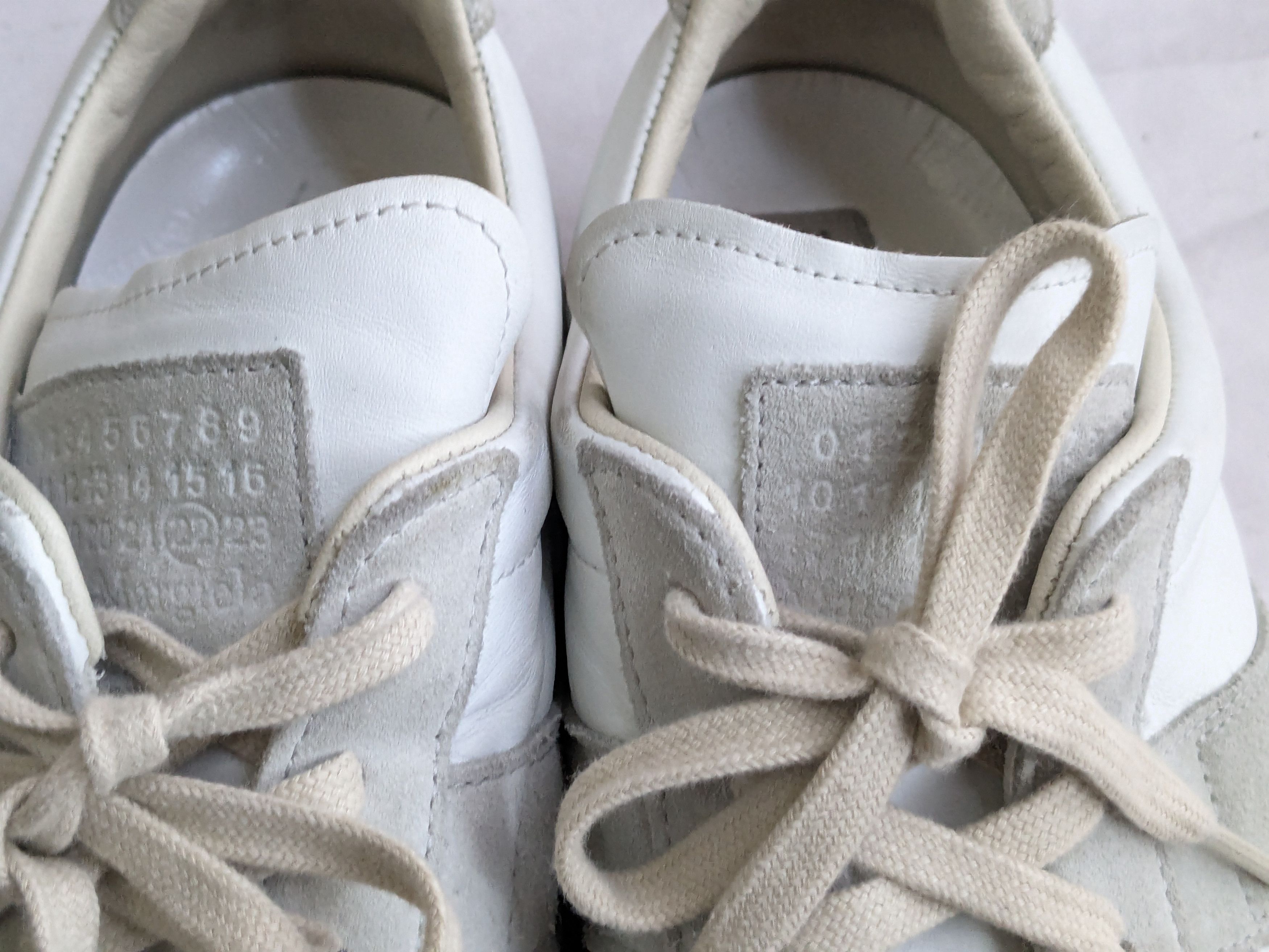 Maison Margiela Maison Mairgiela Replica GAT White Gray 14 47 Low Tops Size US 14 / EU 47 - 5 Thumbnail