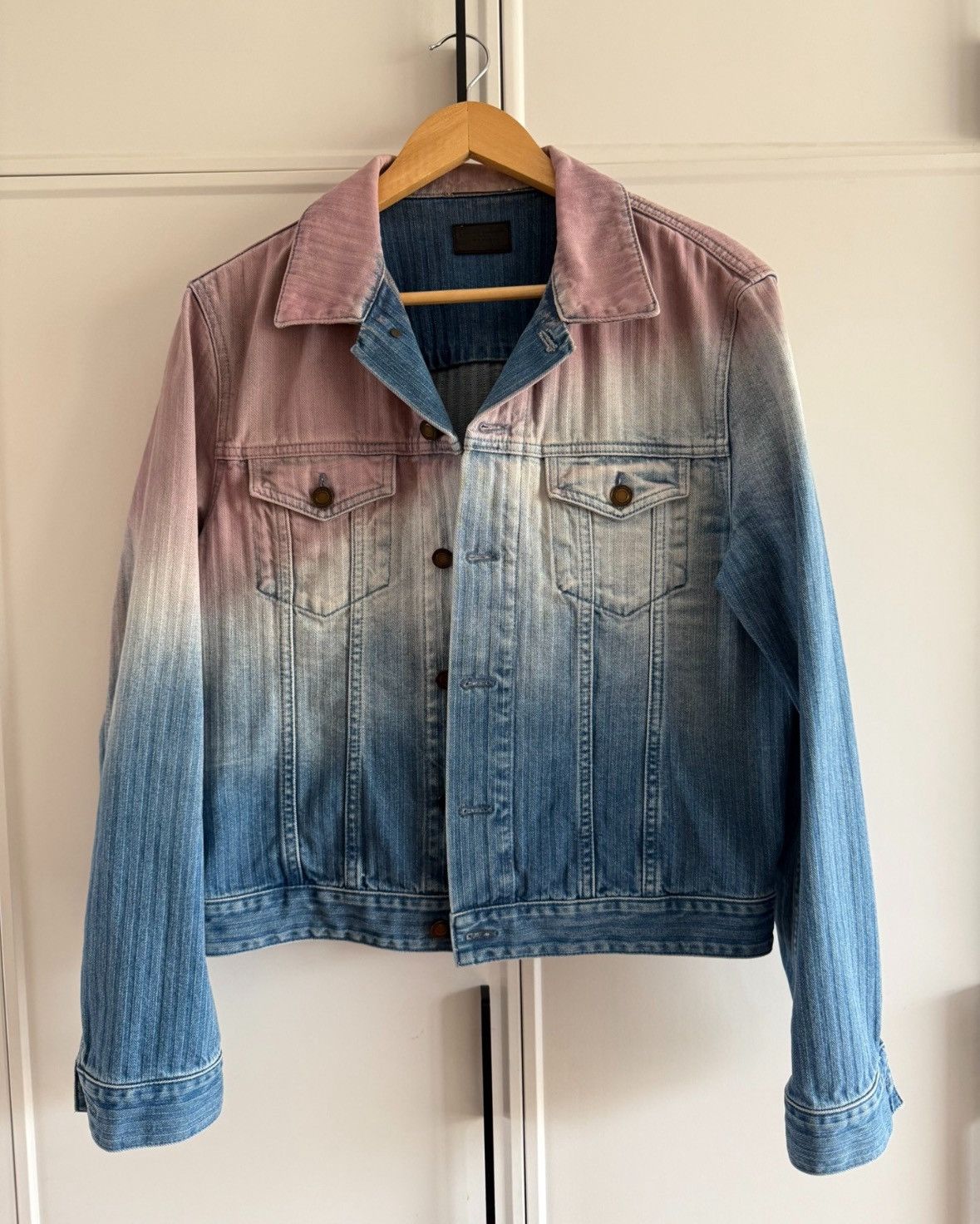 Yves Saint Laurent Saint Laurent Graduated denim jacket 2502-Nextarrow Size US XL / EU 56 / 4 - 1 Thumbnail