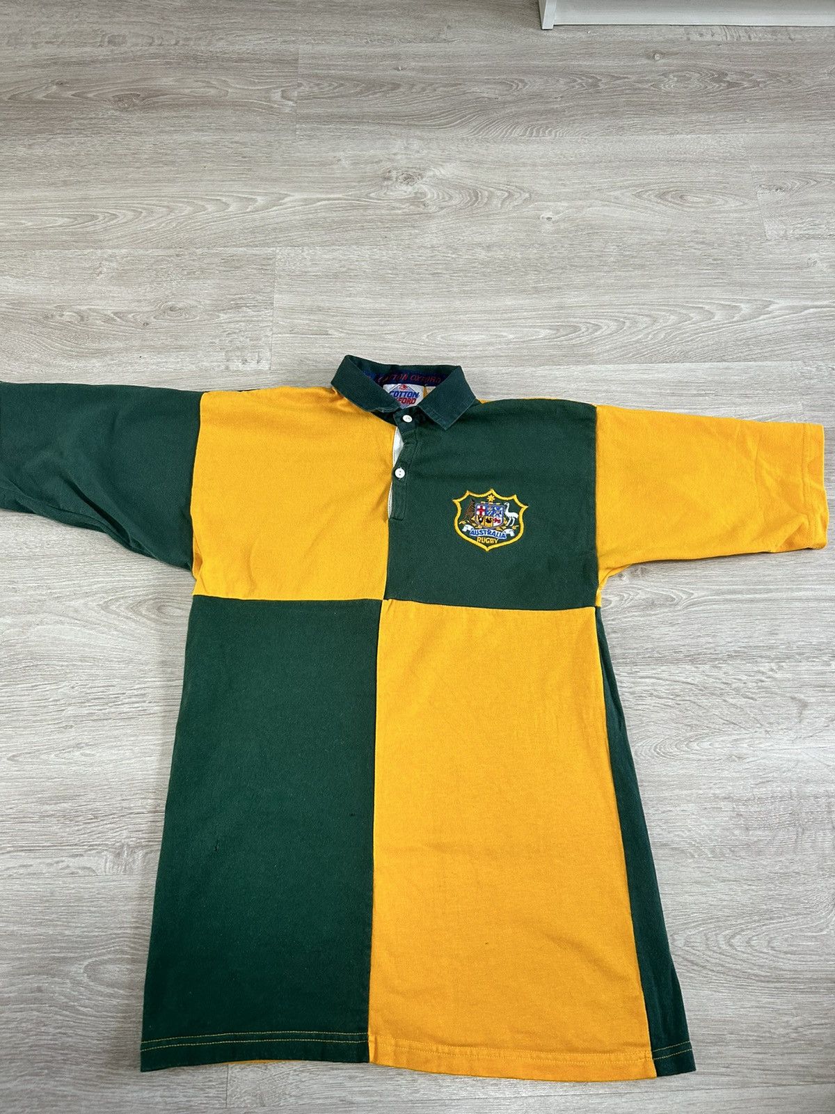 Rugby Ralph Lauren Vintage Australia 1980s Cotton Oxford Rugby Union Shirt Size US S / EU 44-46 / 1 - 1 Thumbnail