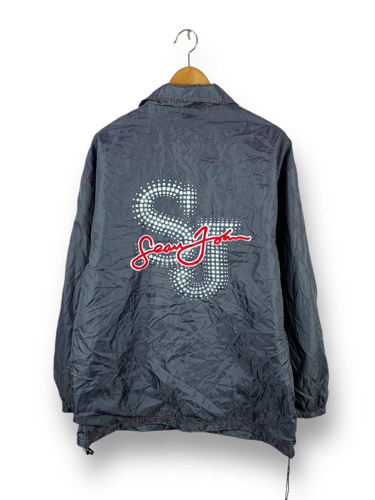Sean John Rare! Sean John Big Logo Backhit Light Jacket Windbreaker Size US L / EU 52-54 / 3 - 1 Thumbnail