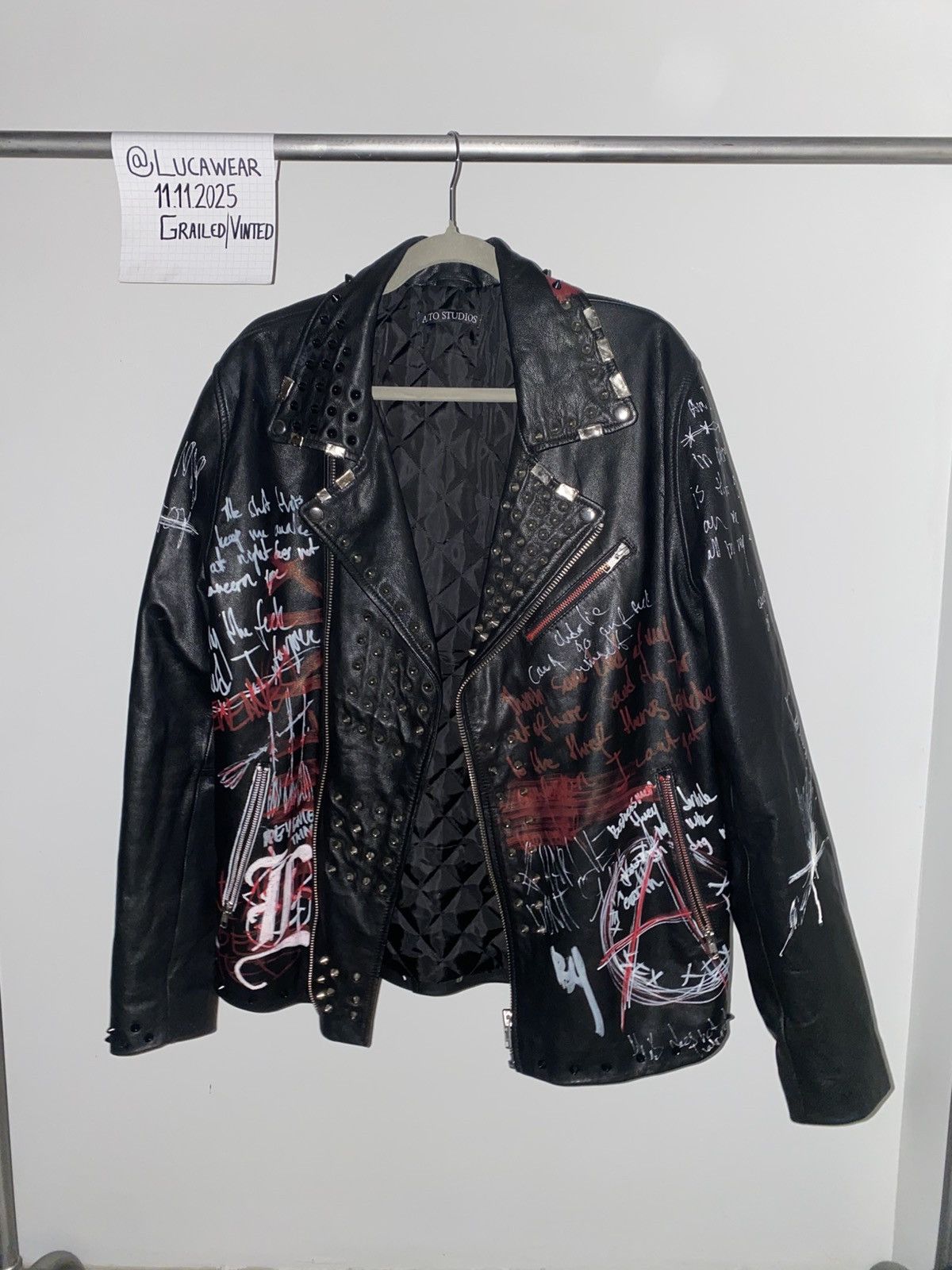Other HENDRIX LEATHER JACKET (Aito Studios) (Custommade) Size US XXL / EU 58 / 5 - 1 Thumbnail