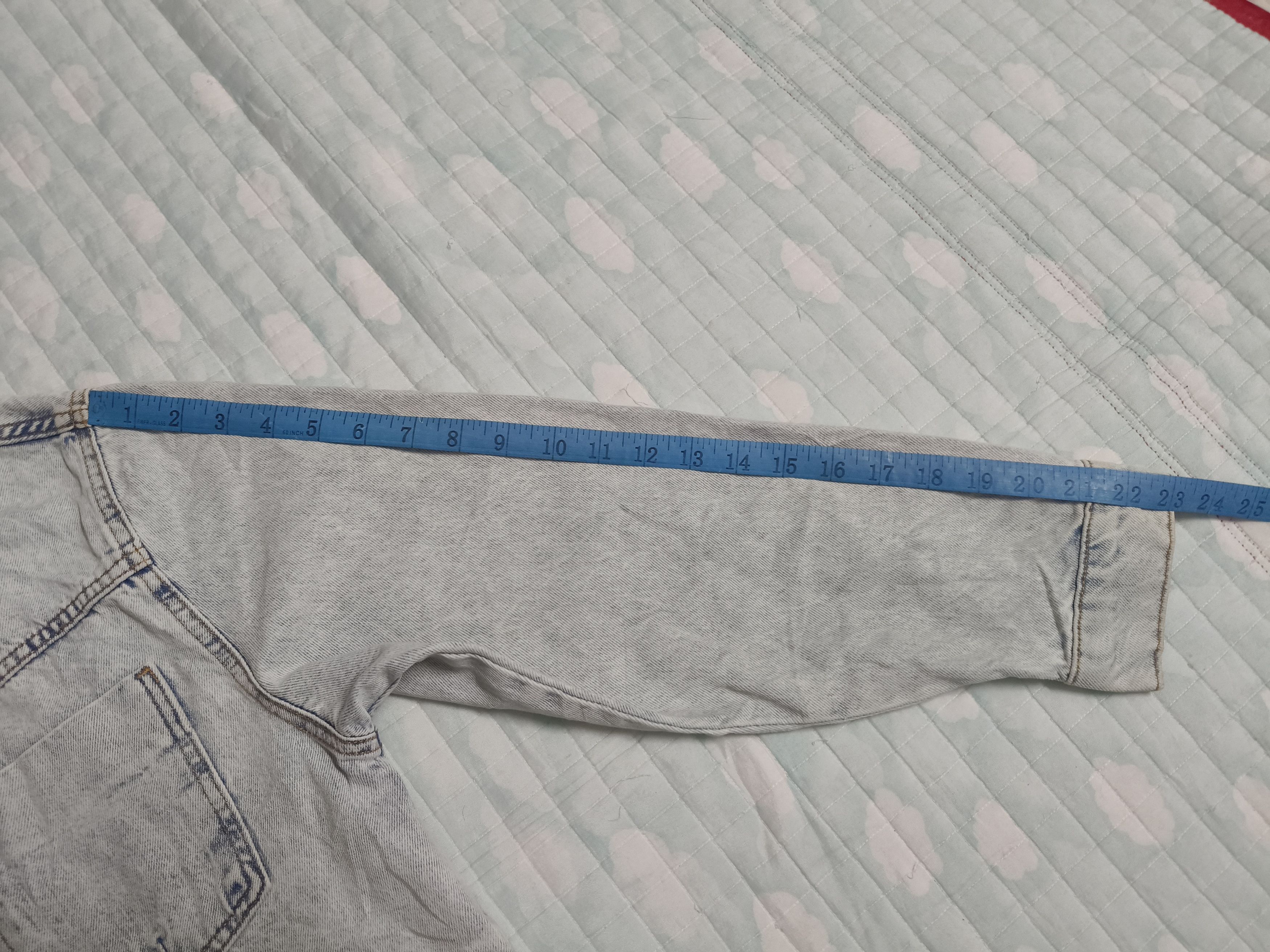 Zara Zara Cropped Denim Jacket Size M / US 6-8 / IT 42-44 - 16 Thumbnail