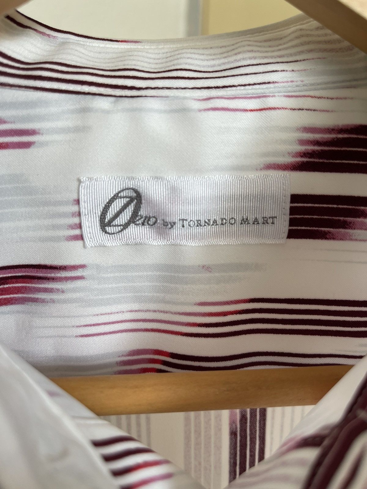 Tornado Mart Zero by Tornado Mart Striped Down Button Shirt Size US M / EU 48-50 / 2 - 4 Thumbnail
