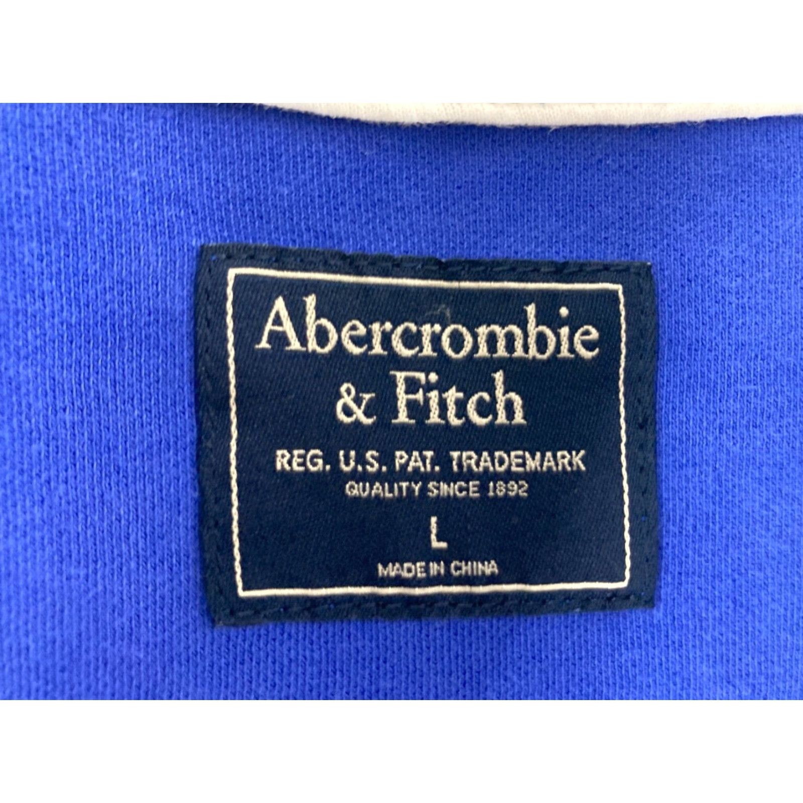 Abercrombie & Fitch Abercrombie & Fitch Jacket Mens Large Blue Full Zip Bomber Fleece Pockets Zip Size US L / EU 52-54 / 3 - 2 Thumbnail