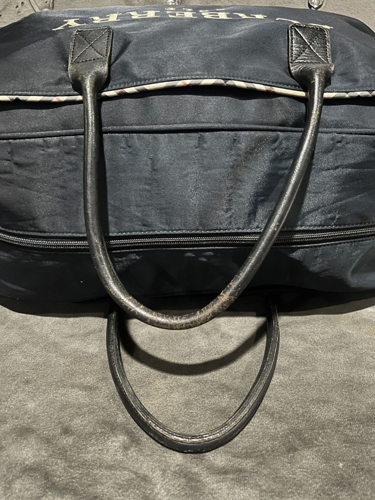 Burberry Authentic Burberry Golf Boston Bag Navy Logo Plate Size ONE SIZE - 9 Thumbnail