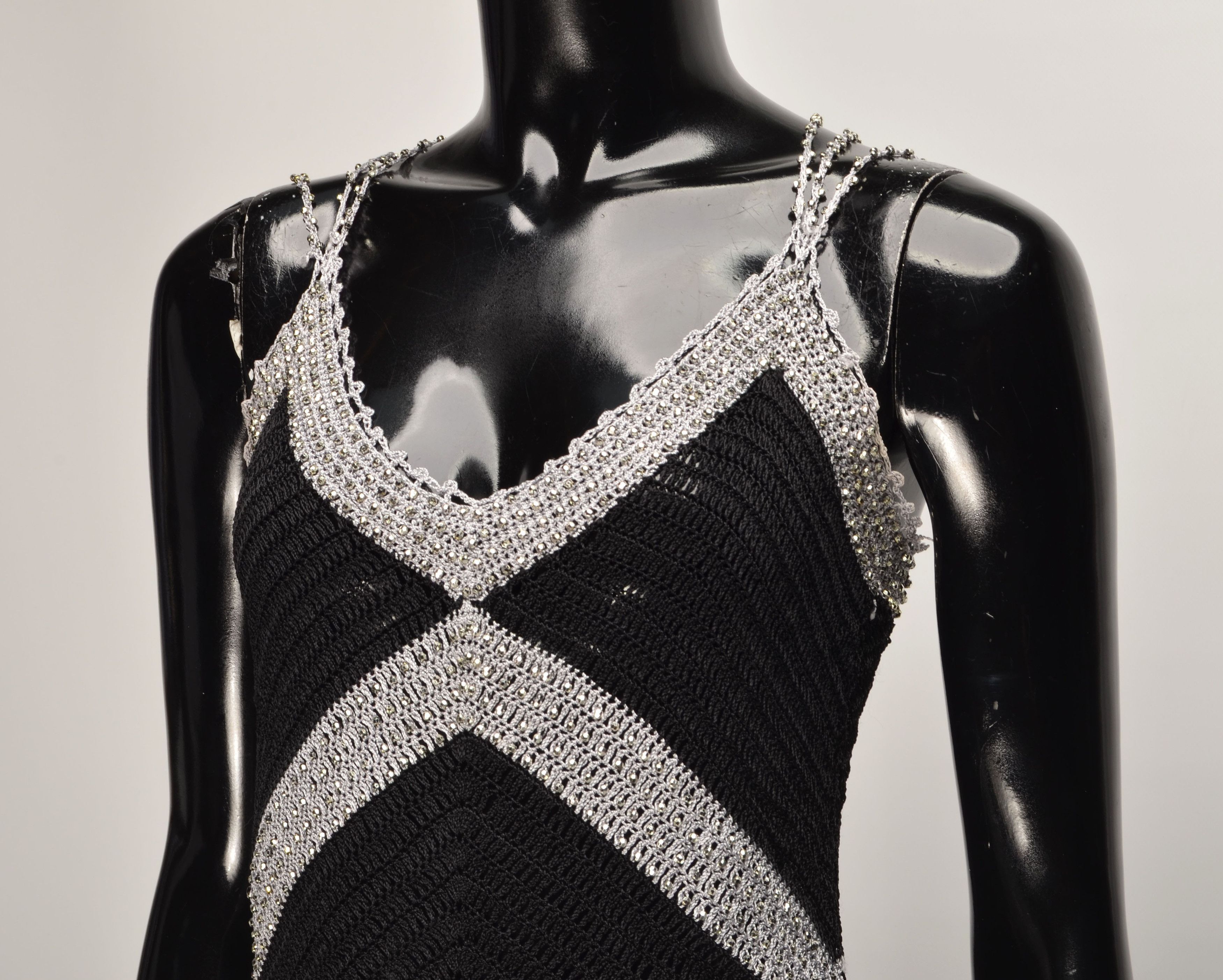 Other Vintage Crochet Knit Beaded Y2K Coquette Fairy Top Size S / US 4 / IT 40 - 2 Thumbnail