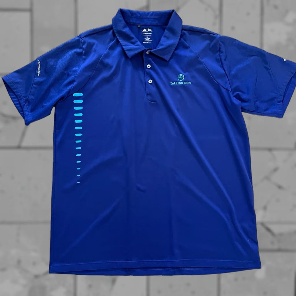 Adidas Adidas Golf Polo Talking Rock Blue XL Mens Polo Size US XL / EU 56 / 4 - 1 Thumbnail