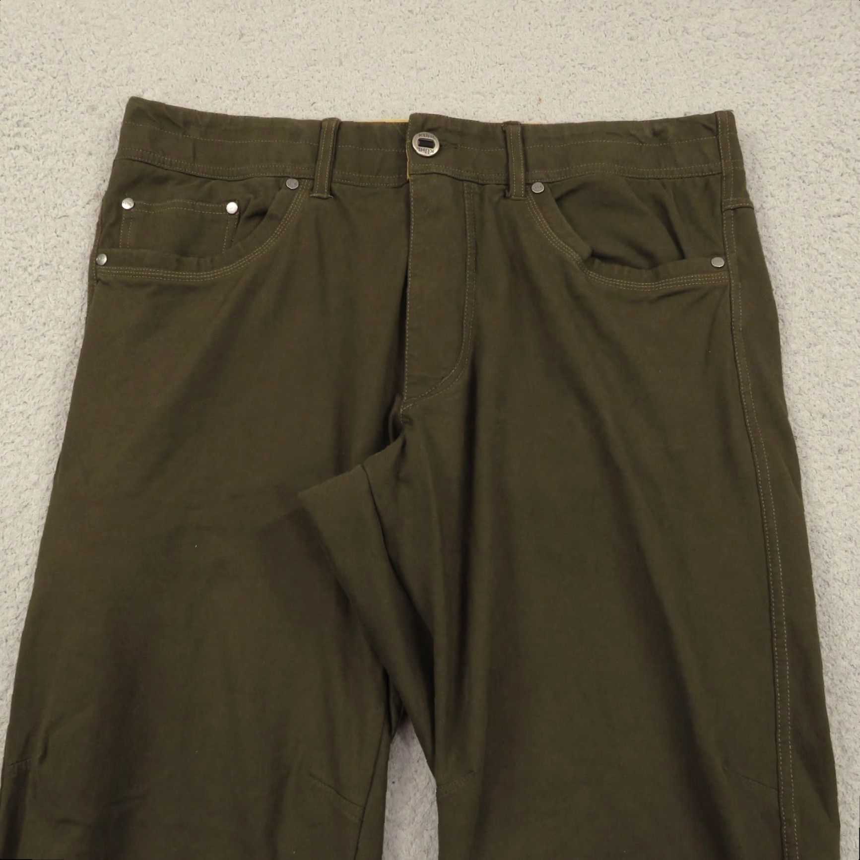 Vintage Kuhl Pants Men 36x30 Espresso Relaxer Lounger Travel Comfort Stretch Chinos 5111 Size US 36 / EU 52 - 4 Thumbnail