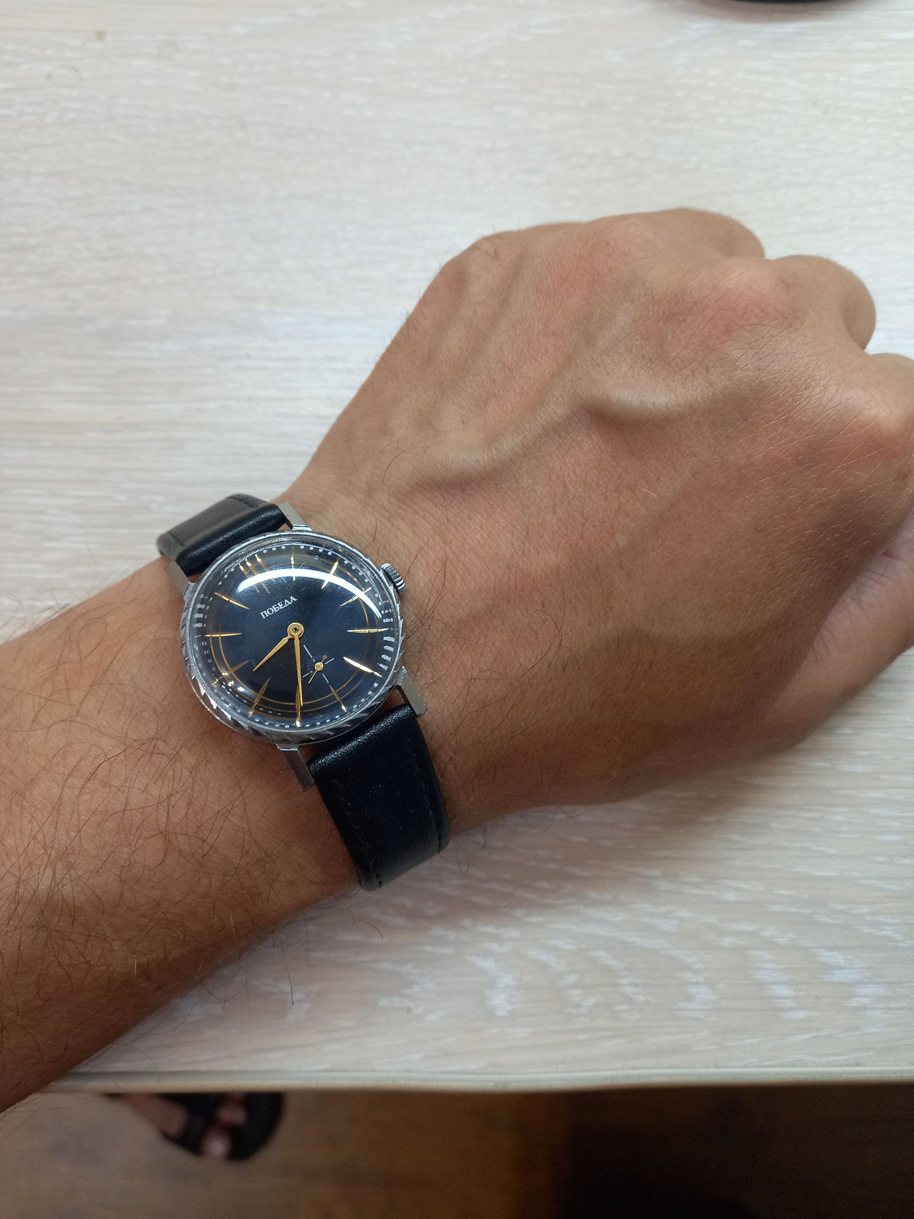 Vintage Watch Pobeda Soviet USSR Mechanical Authentic 1970s