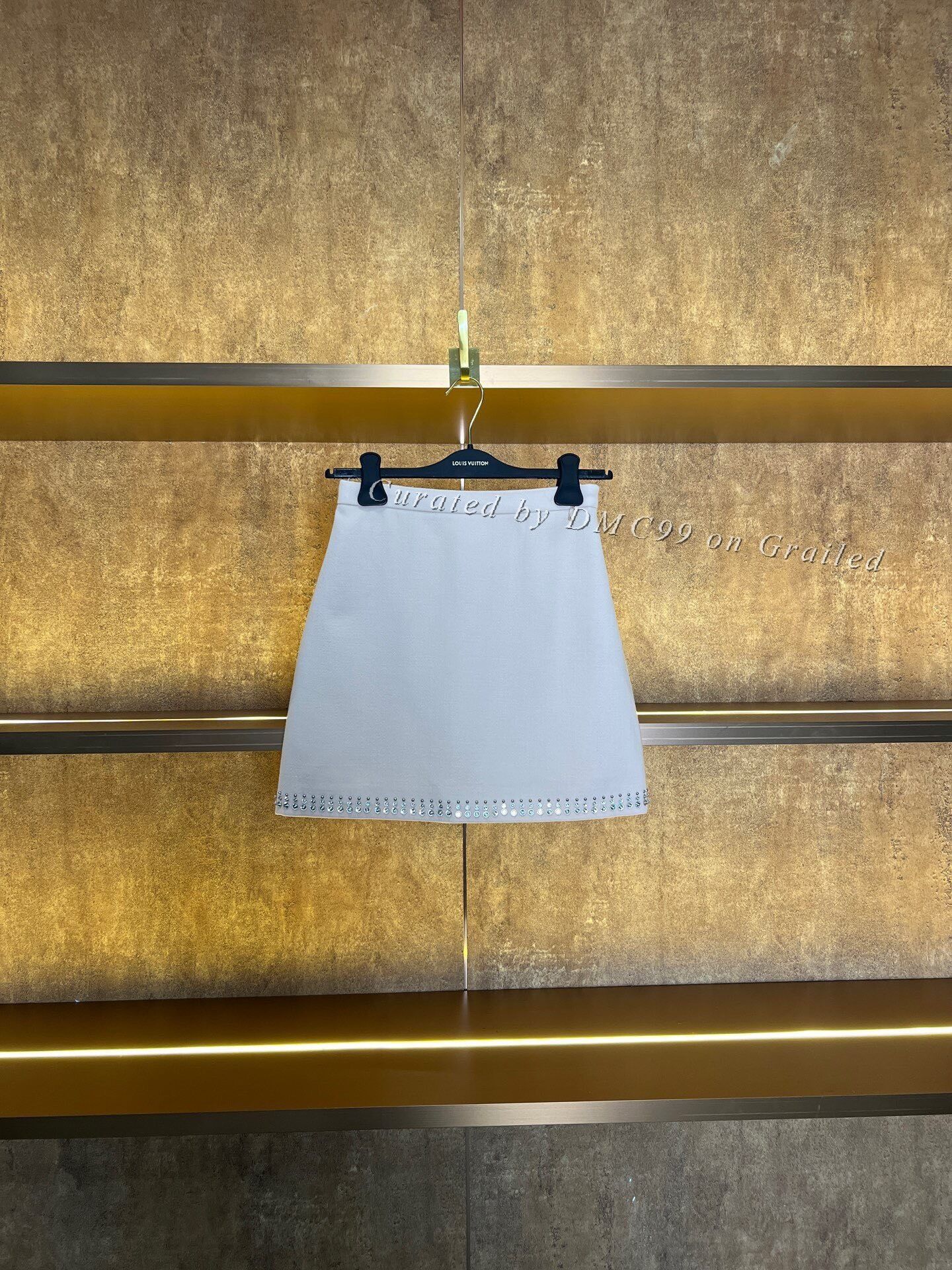 Miu Miu Miumiu Rhinestone Short Skirt Size 38" / US 16 / IT 52 - 1 Thumbnail