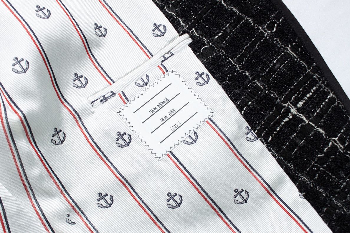 Thom Browne Thom Browne, Black tweed jacket Size 50R - 9 Thumbnail