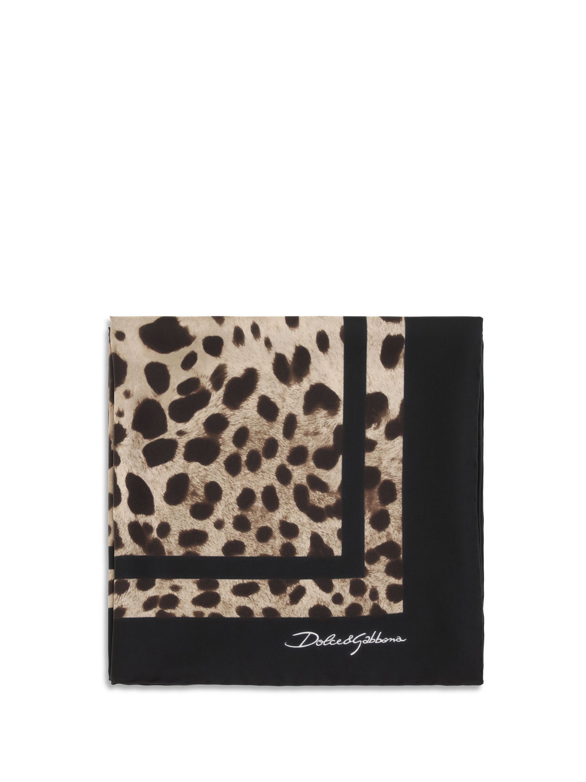 Dolce & Gabbana Leopard print silk Scarf Size ONE SIZE - 1 Thumbnail