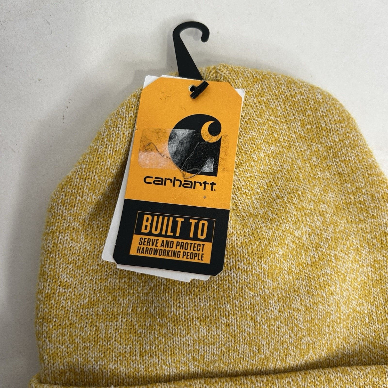 Carhartt Carhartt Acrylic Knit Beanie Hat “Yellow Heather” Size ONE SIZE - 4 Thumbnail