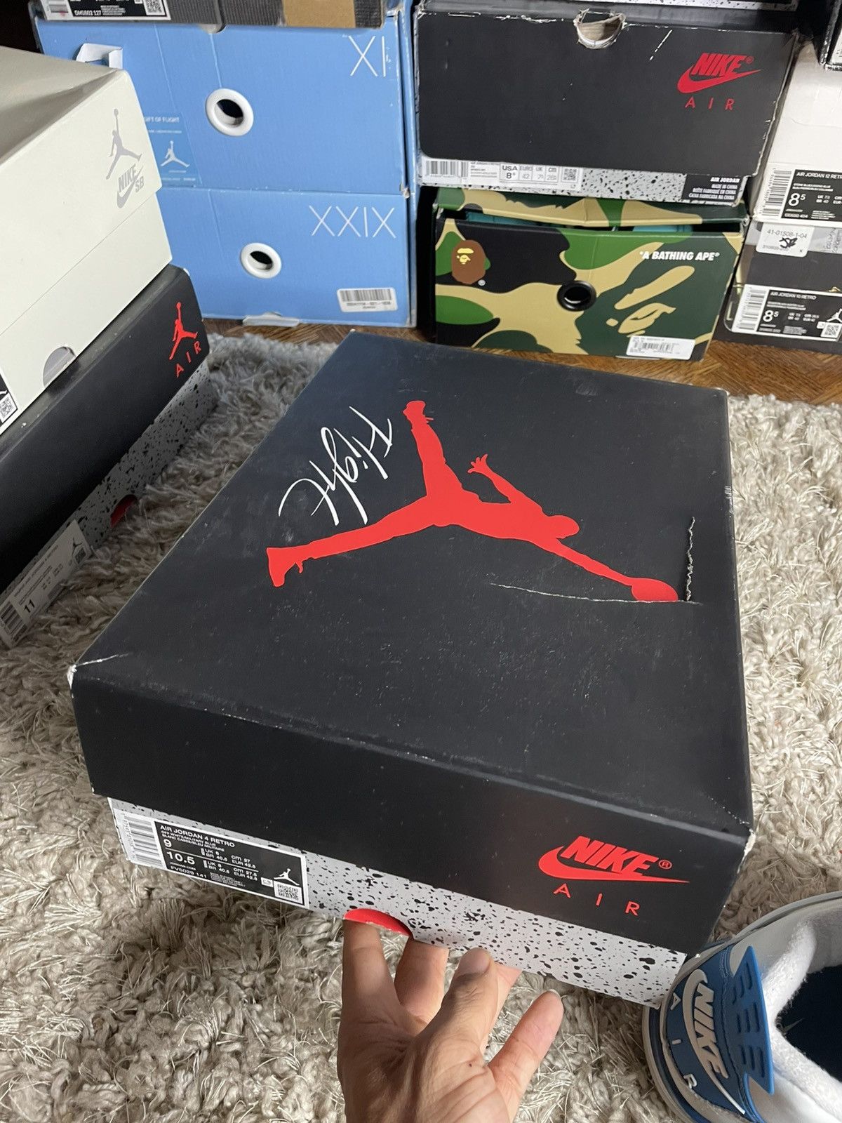 Jordan Brand Jordan 4 military blue Size US 9 / EU 42 - 13 Thumbnail