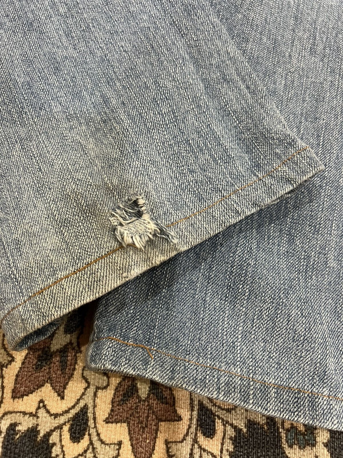 Edwin Vintage Edwin 505zx Selvedge Faded Jean Size US 31 - 7 Thumbnail