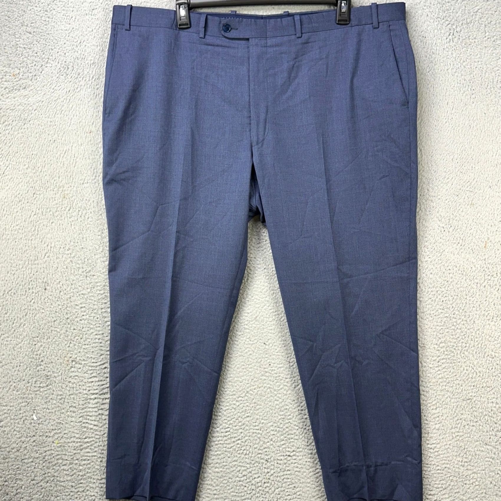 Peter Millar Peter Millar Wool Blend Pants Dress Mens 46X27 Blue Flat Front Regular Stretch Pants Mens 46X27 Blue Flat Front Regular Stretch Size US 30 / EU 46 - 2 Thumbnail