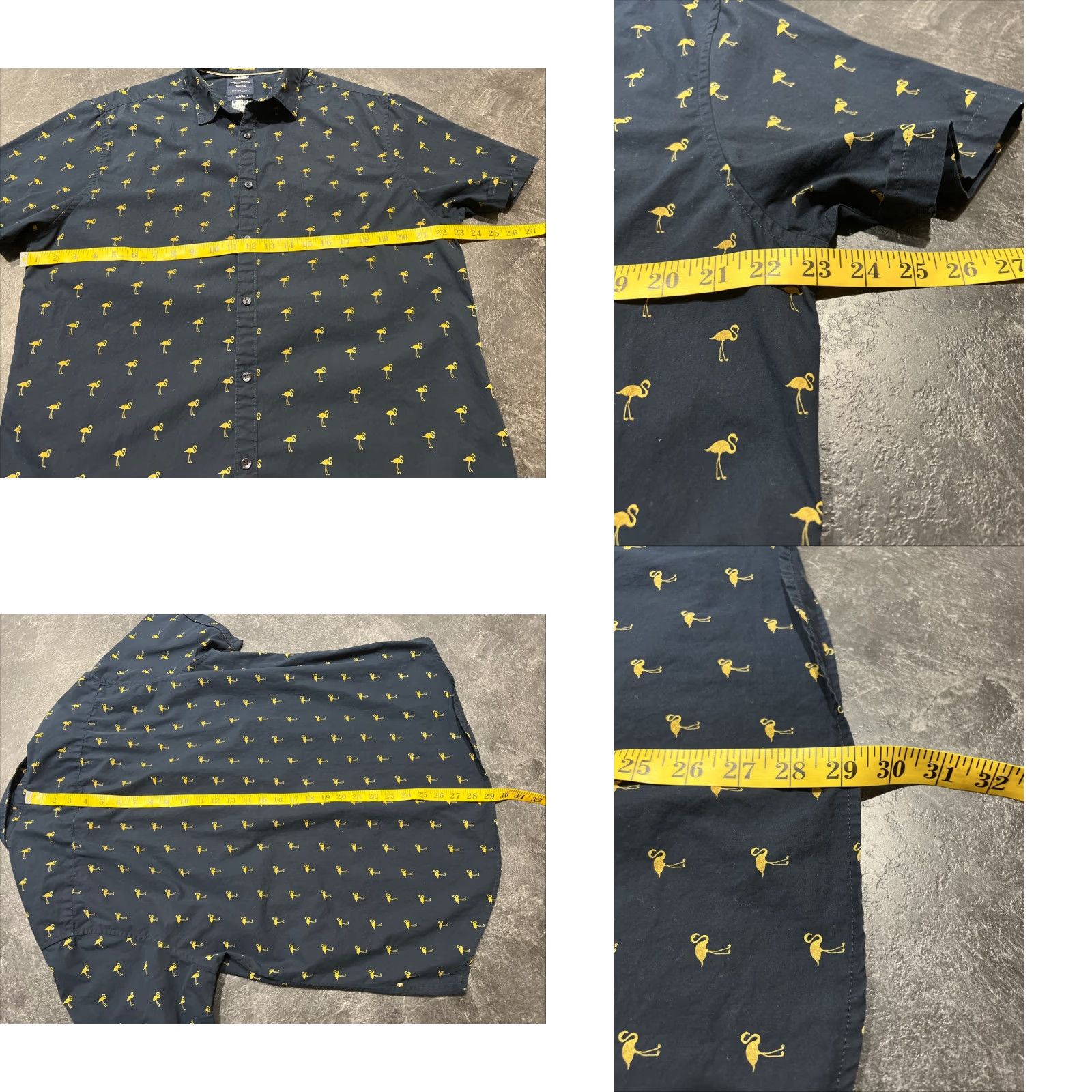 Vintage Denim & Flower Ricky Singh Men’s XL Blue Short Sleeve Slim Fit Button-Up Shirt Pelicans Beach California Miami Size US XL / EU 56 / 4 - 8 Thumbnail