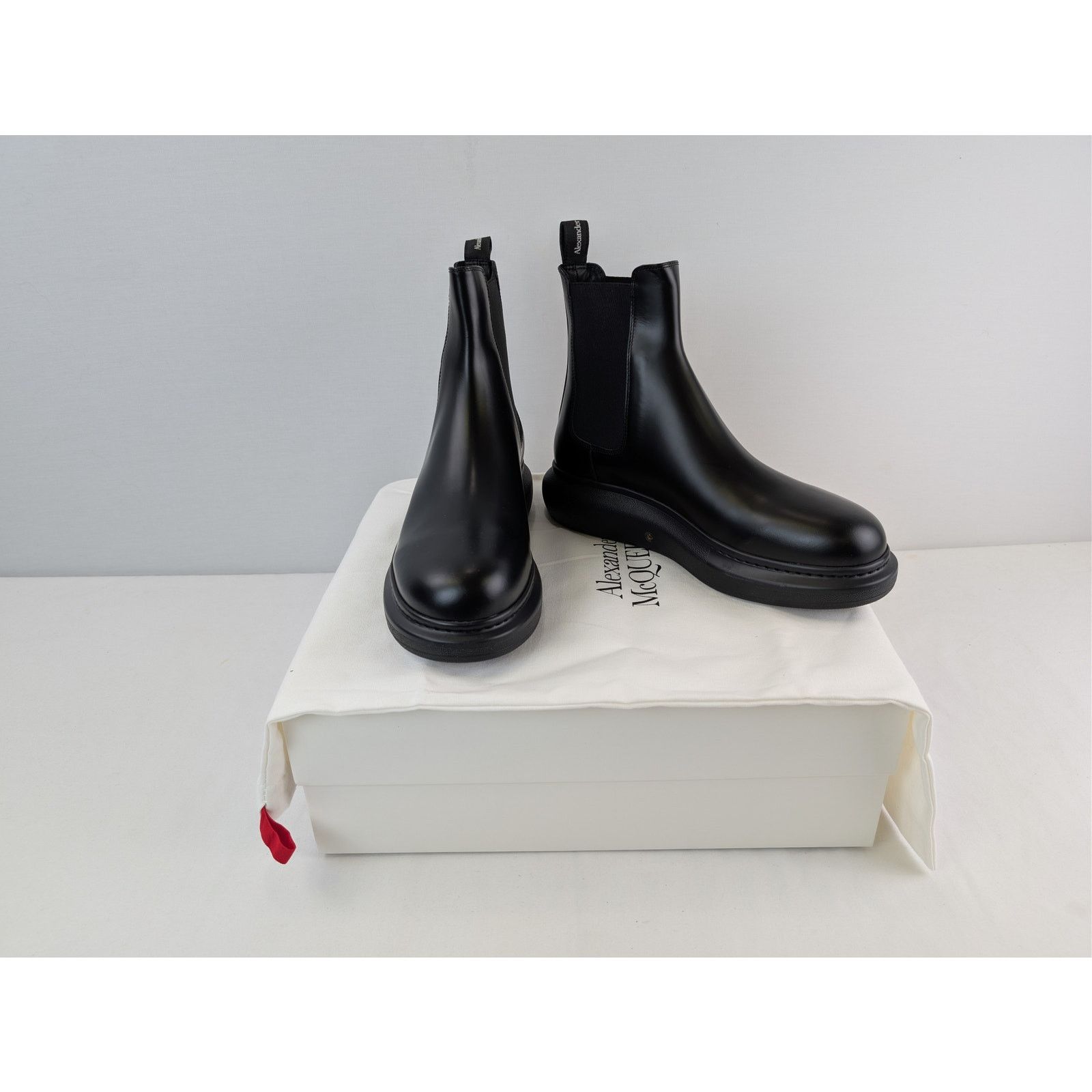 Alexander McQueen o1rshd1 New Liquid Spazzolat Boots in Black 42 Size US 9 / EU 42 - 16 Thumbnail
