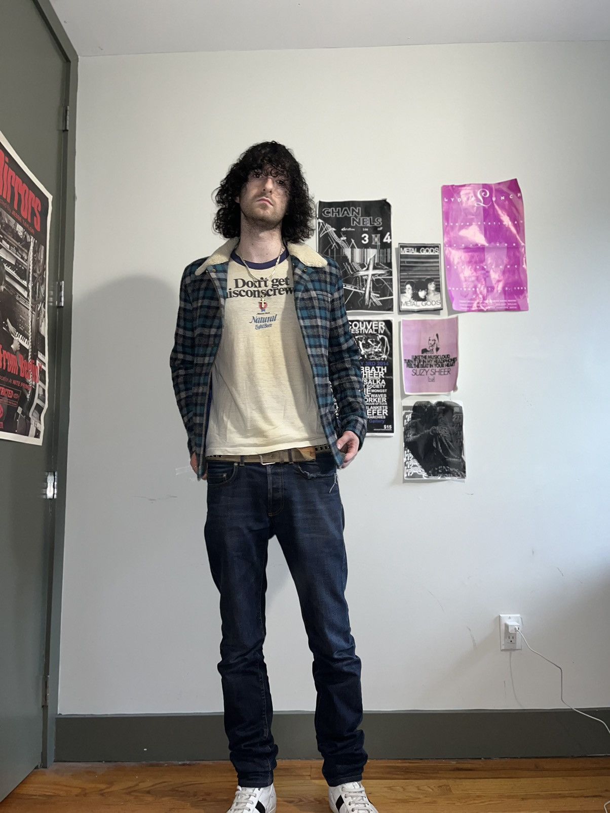 Undercover AW08 'Unrealrealclothes' Sherpa Wool Riders Jacket Size US L / EU 52-54 / 3 - 7 Thumbnail