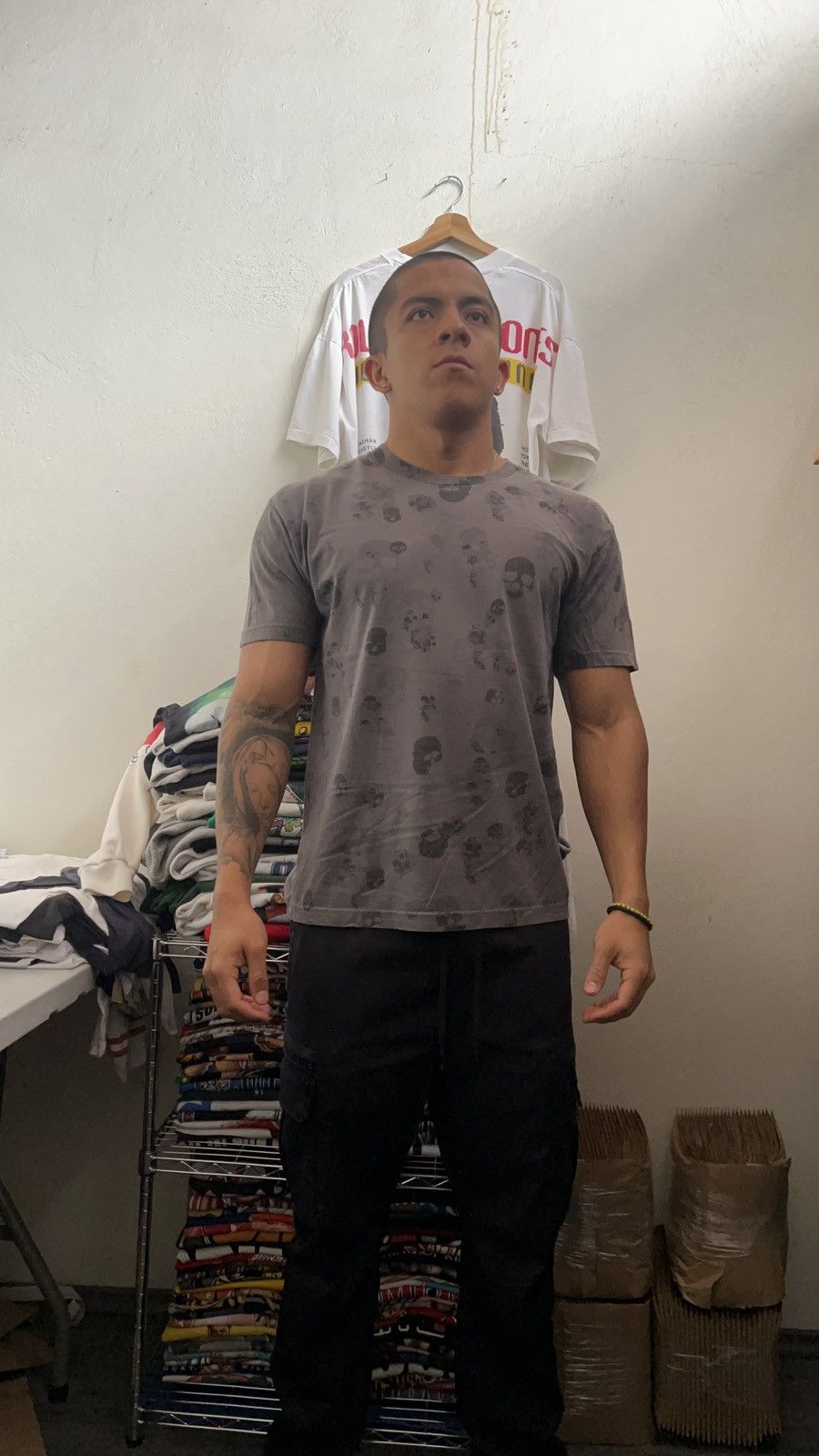 Alstyle 2000s Skulls AOP Y2K Tee Size US L / EU 52-54 / 3 - 2 Thumbnail