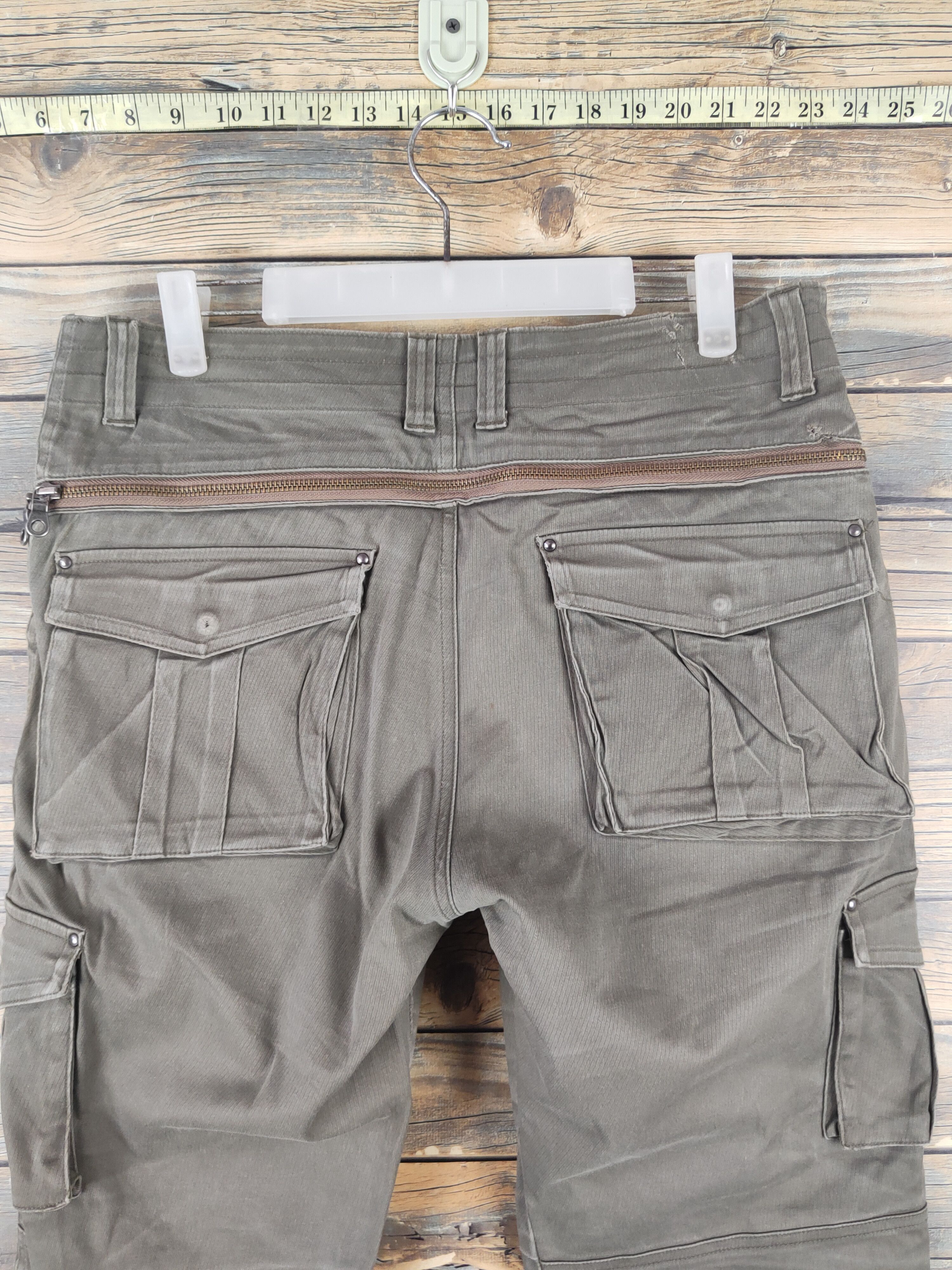 Boycott DL Boycott Dark Olive Multipocket Cargo Pants #46-265T Size US 32 / EU 48 - 7 Thumbnail