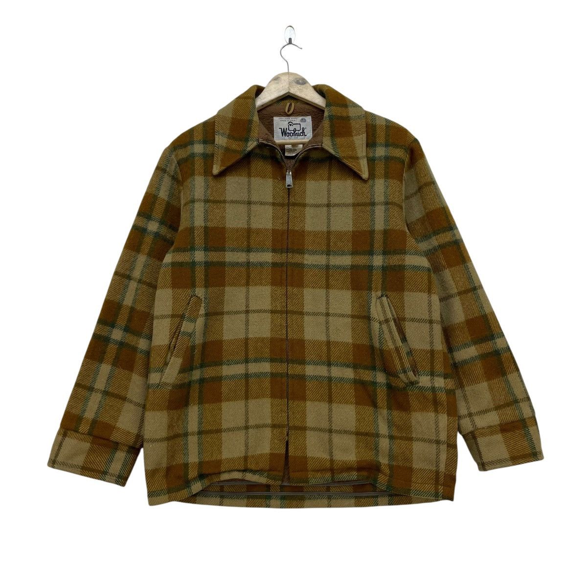 Woolrich Woolen Mills 💥Vintage 60s Wool Rich Made In Usa Pure Wool Checked Warm Size US M / EU 48-50 / 2 - 1 Thumbnail