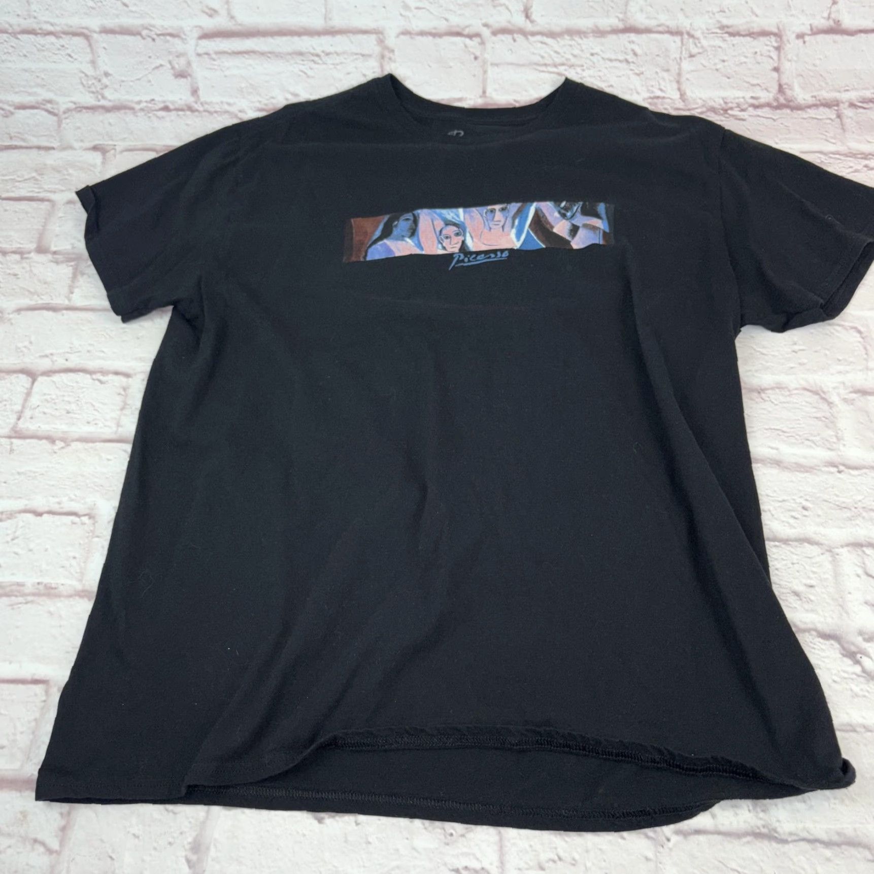 Vintage Pablo Picasso Shirt Mens XL Black Bowery Supply Cubist Graphic Art Tee Print Size US XL / EU 56 / 4 - 3 Thumbnail