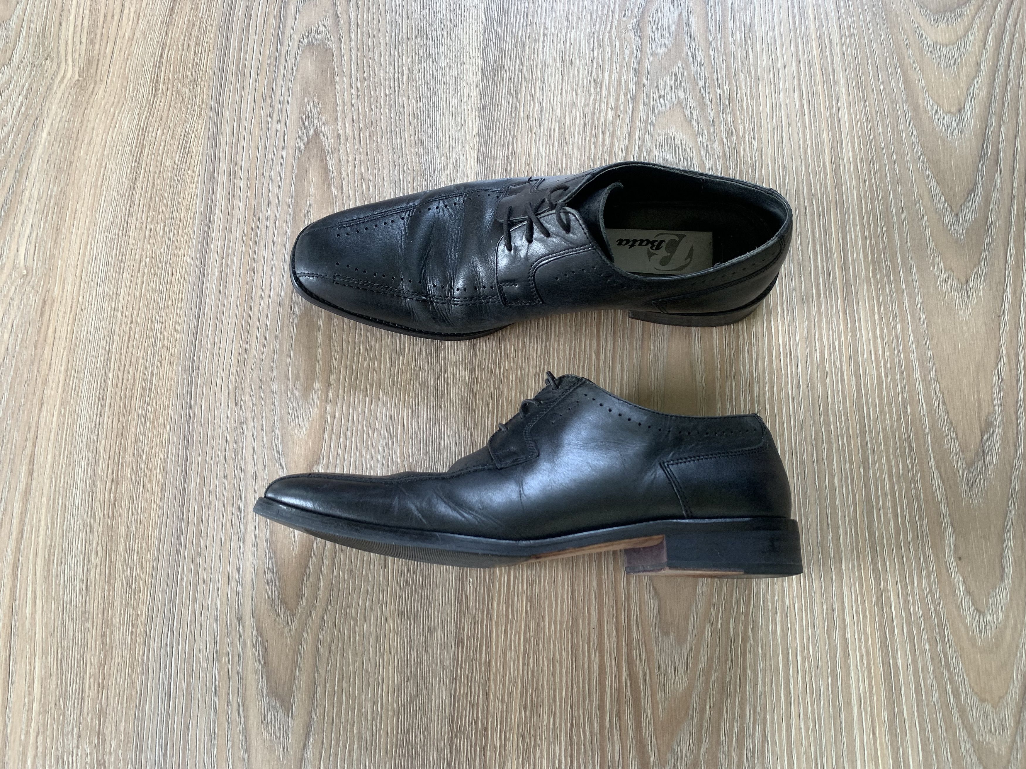 Bata Bata Mens Black Leather Formal Shoes Size US 10 / EU 43 - 13 Thumbnail