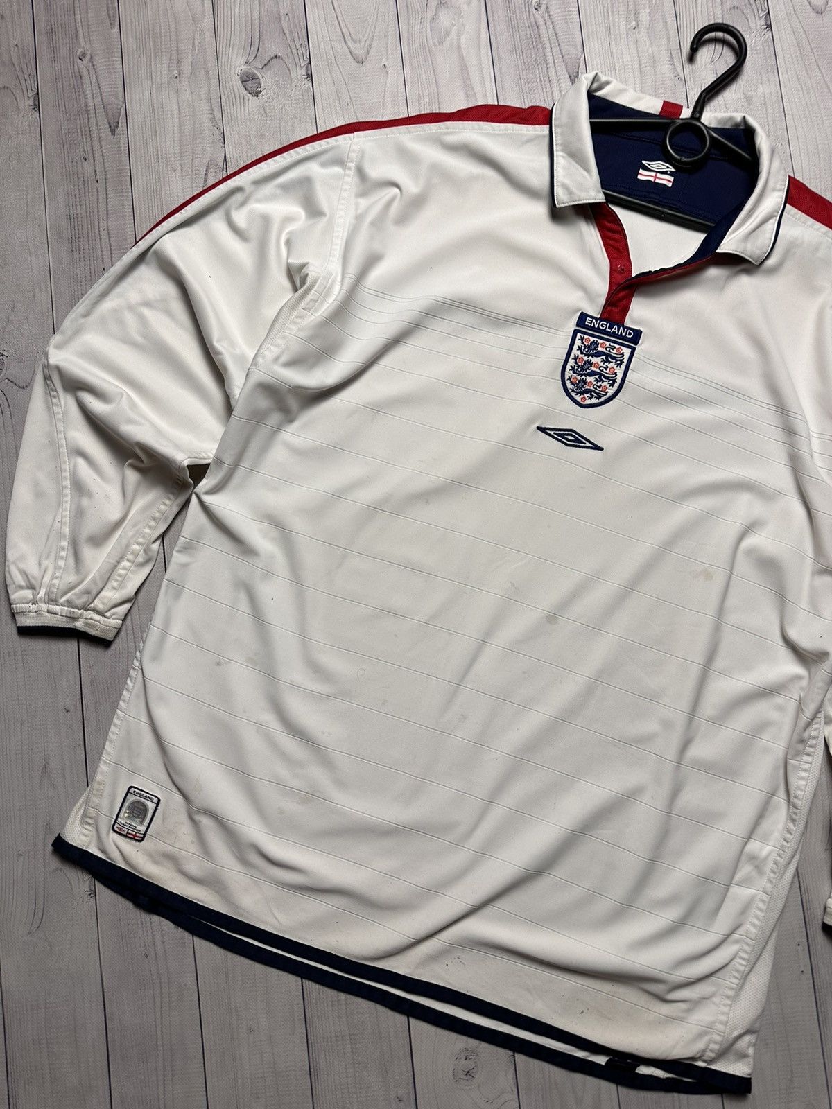 Umbro × Vintage Vintage England Umbro soccer jersey long sleeve size XXL Size US XXL / EU 58 / 5 - 14 Thumbnail