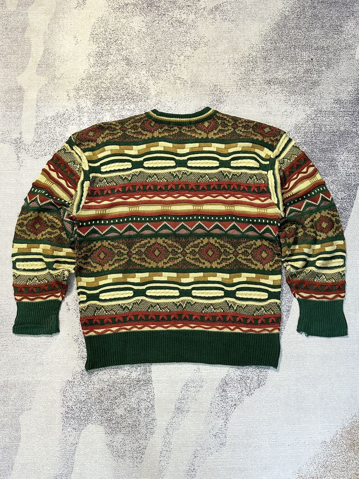 Missoni Vintage 90s Nova Knitwear 3D Coogi Style Crewneck Size US L / EU 52-54 / 3 - 7 Thumbnail