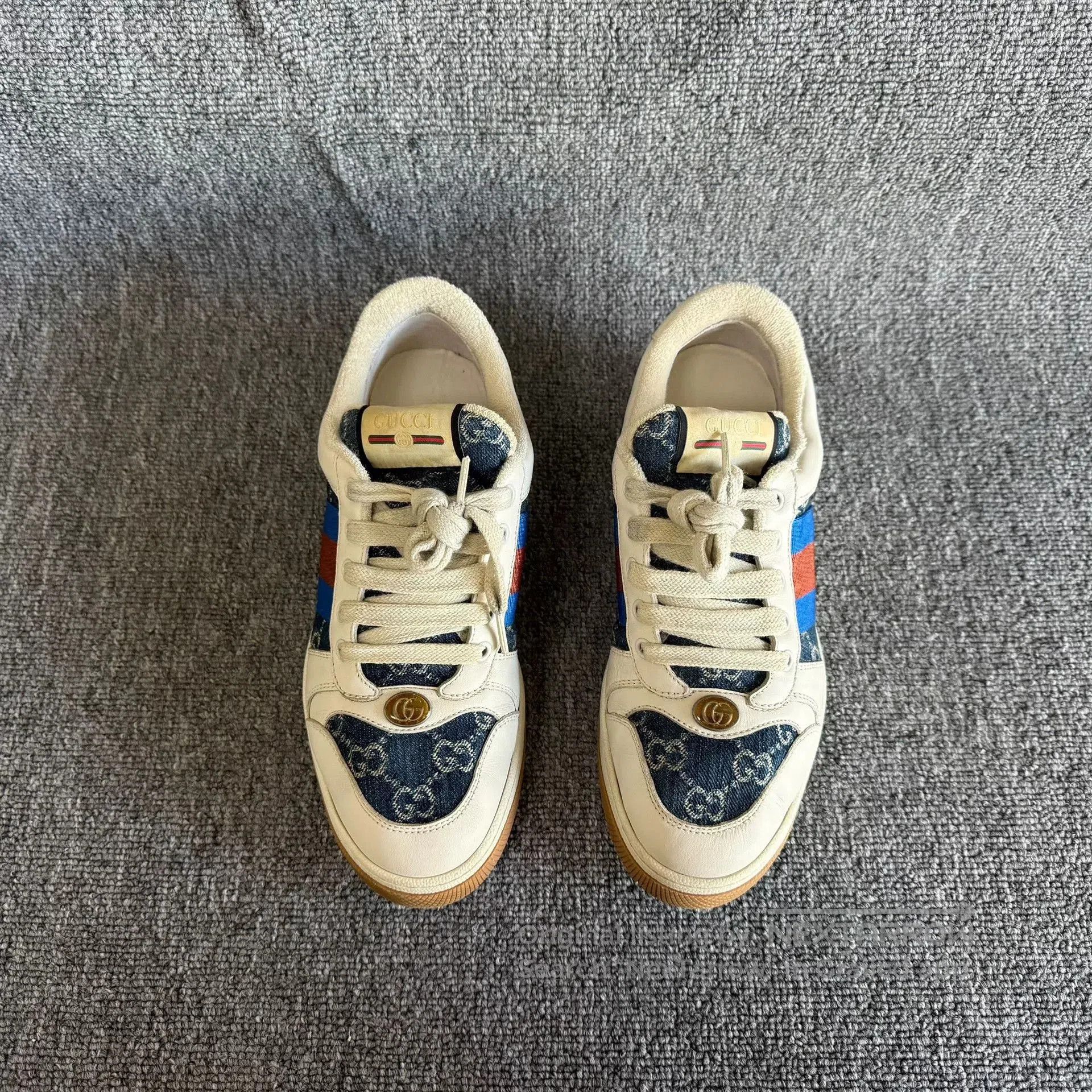 Gucci Gucci Denim Blue Dirty Shoes Size 40. Size US 7 / EU 40 - 3 Thumbnail