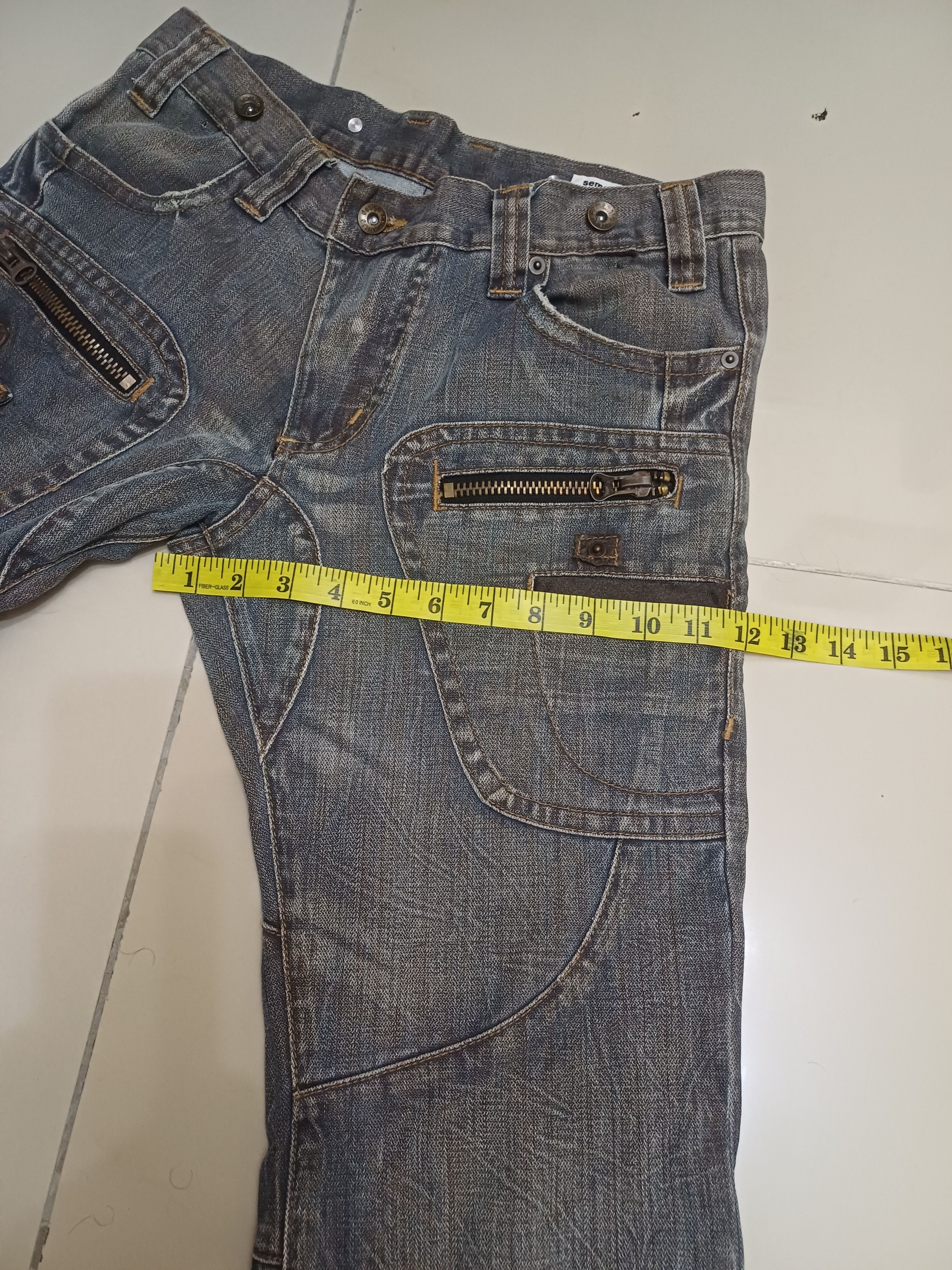 Japanese Brand × semanticdesign Crazy Vtg distressed Trash Flared Design semantic design 🔥 Size US 30 / EU 46 - 15 Thumbnail