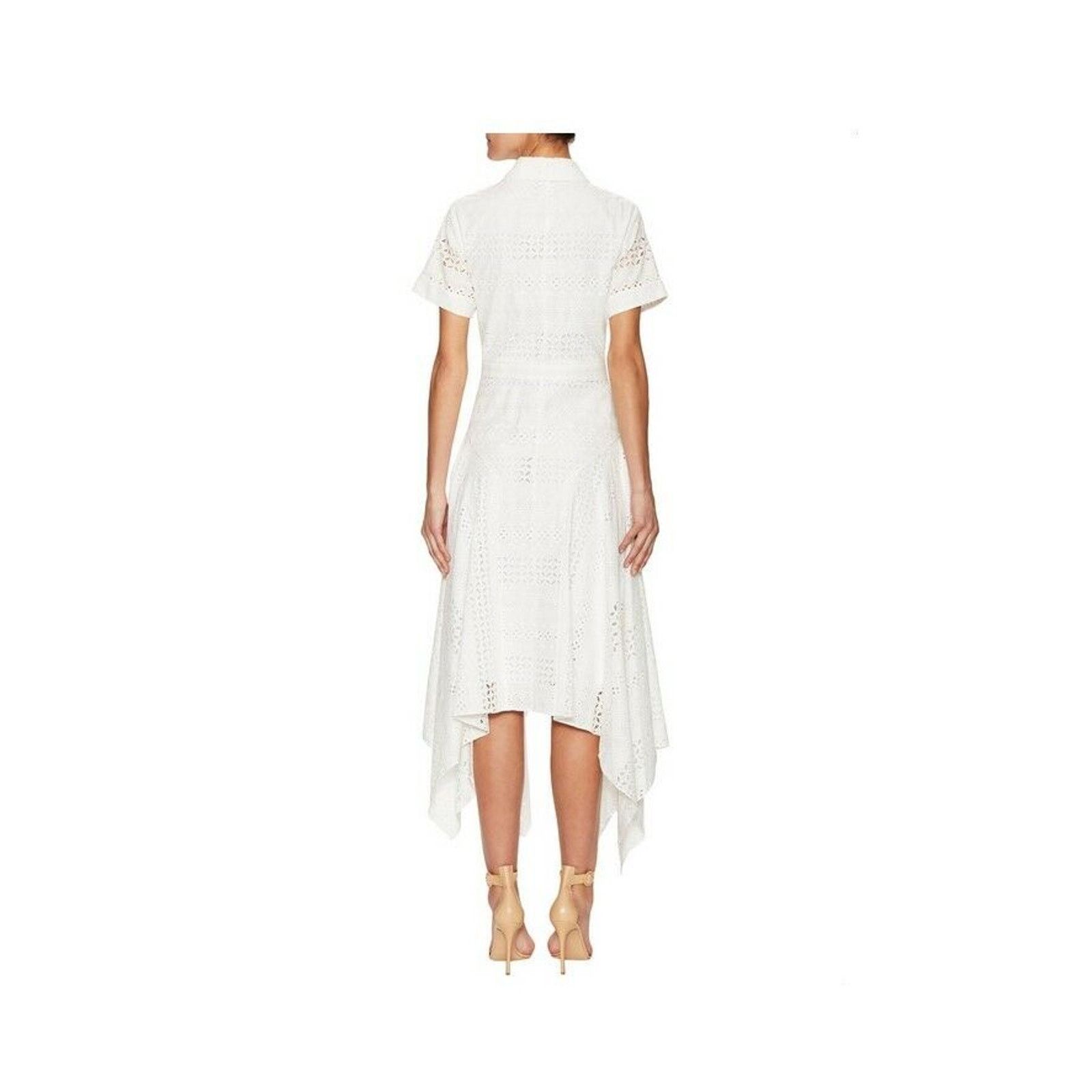 Prabal Gurung Prabal Gurung Short Sleeve Handkerchief Hem Shirt Dress Size XS / US 0-2 / IT 36-38 - 2 Thumbnail