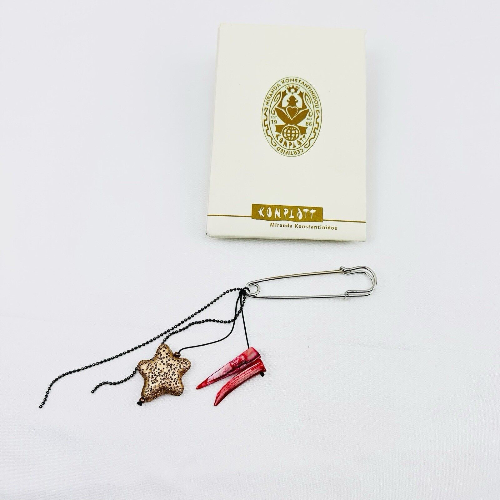 Other Miranda Konstantinidou Konplott Brooch Pin Star Dangle Art Size ONE SIZE - 1 Thumbnail