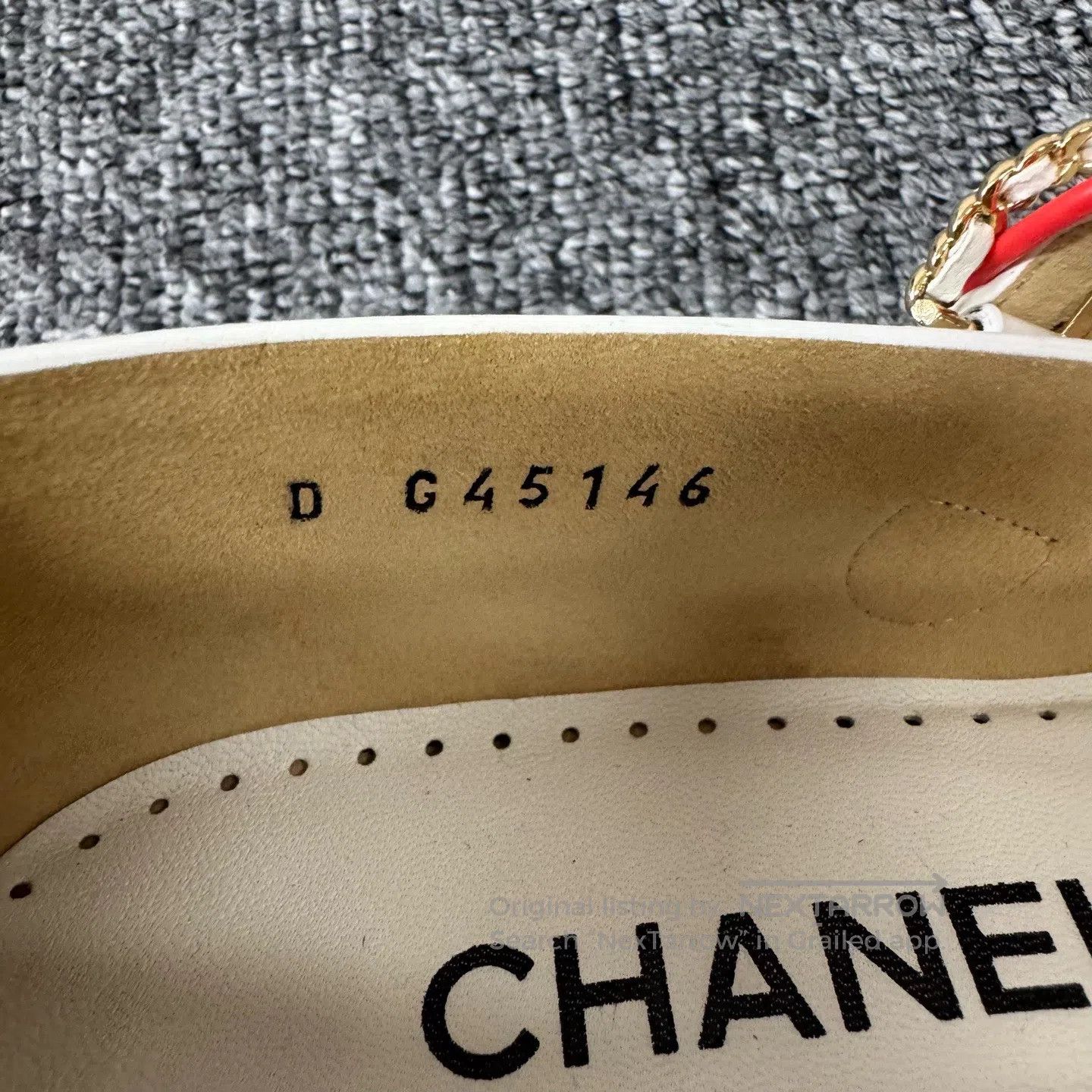 Chanel Chanel White painted leather; Mary Jane leather shoes| Size US 6 / IT 36 - 7 Thumbnail
