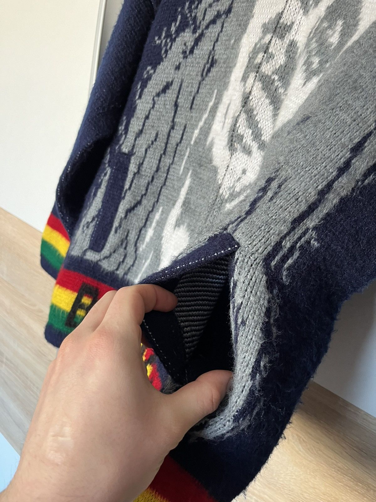 Bob Marley × Vintage Vintage 90’s Bob Marley Wool Zip Up Hoodie Rasta Jamaica y2k Size US M / EU 48-50 / 2 - 5 Thumbnail