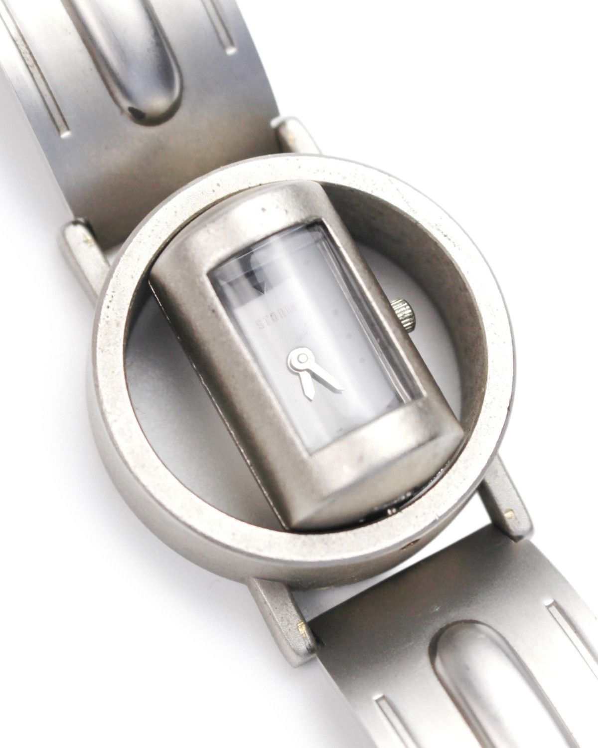 Vintage 1999 STORM LONDON REVOLVER ROTATING CYLINDER SILVER WATCH Size ONE SIZE - 5 Thumbnail