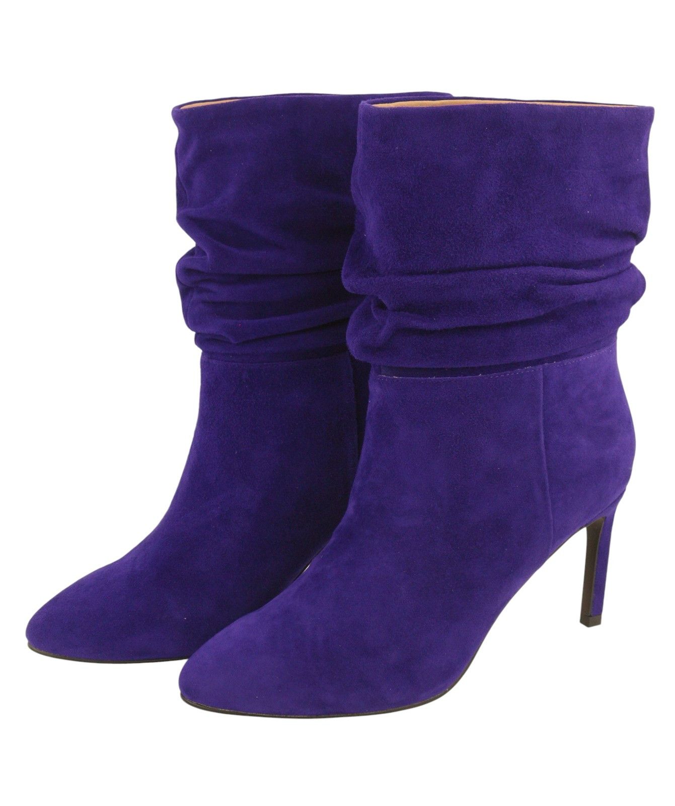 Other BIBI LOU EU38 Suede Leather Crinkled Effect Almond Toe 87551 Size US 7 / IT 37 - 4 Thumbnail