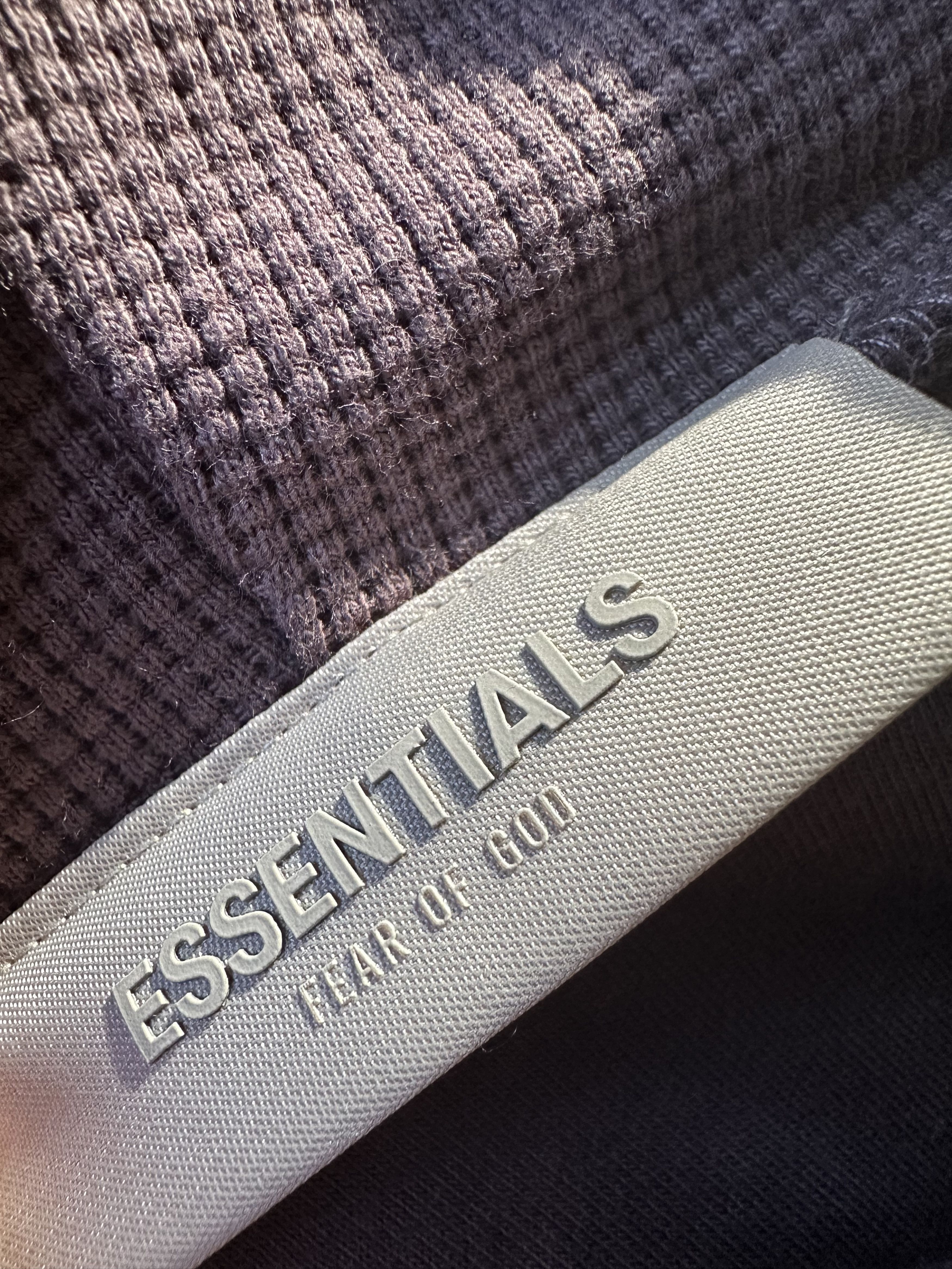Essentials × Fear of God NEW *ESSENTIALS* FEAR OF GOD WAFFLE RAGLAN HOODIE PLUM SS23 Size US S / EU 44-46 / 1 - 7 Thumbnail