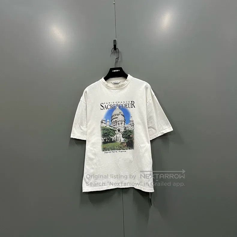 Balenciaga Balenciaga Vintage Cathedral Printed Short Sleeve Size US XS / EU 42 / 0 - 1 Thumbnail