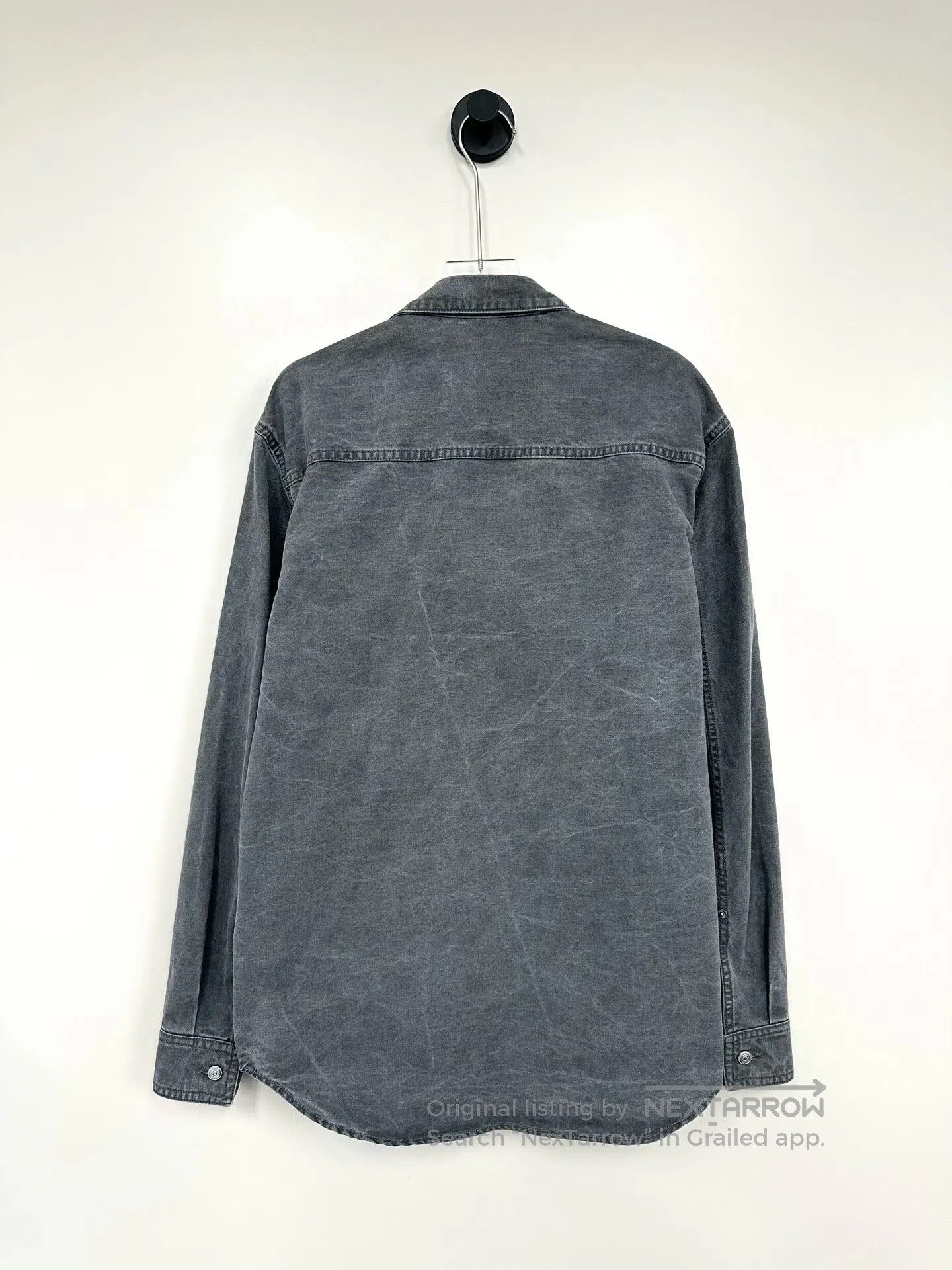 Dior Dior Grey Zip Pocket Logo Washed Denim Jacket Shirt| Size XS / US 0-2 / IT 36-38 - 2 Thumbnail