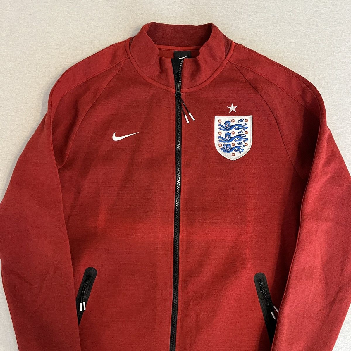 Nike Nike England Red Tech Fleece Sportswear Jacket Football Club Size US L / EU 52-54 / 3 - 2 Thumbnail