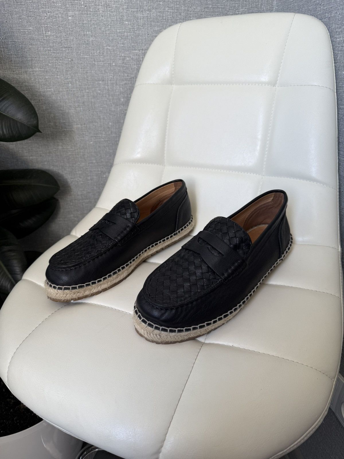 Bottega Veneta Bottega Veneta Woven Leather Loafers Shoes Espadrille Sole Size US 8 / EU 41 - 2 Thumbnail