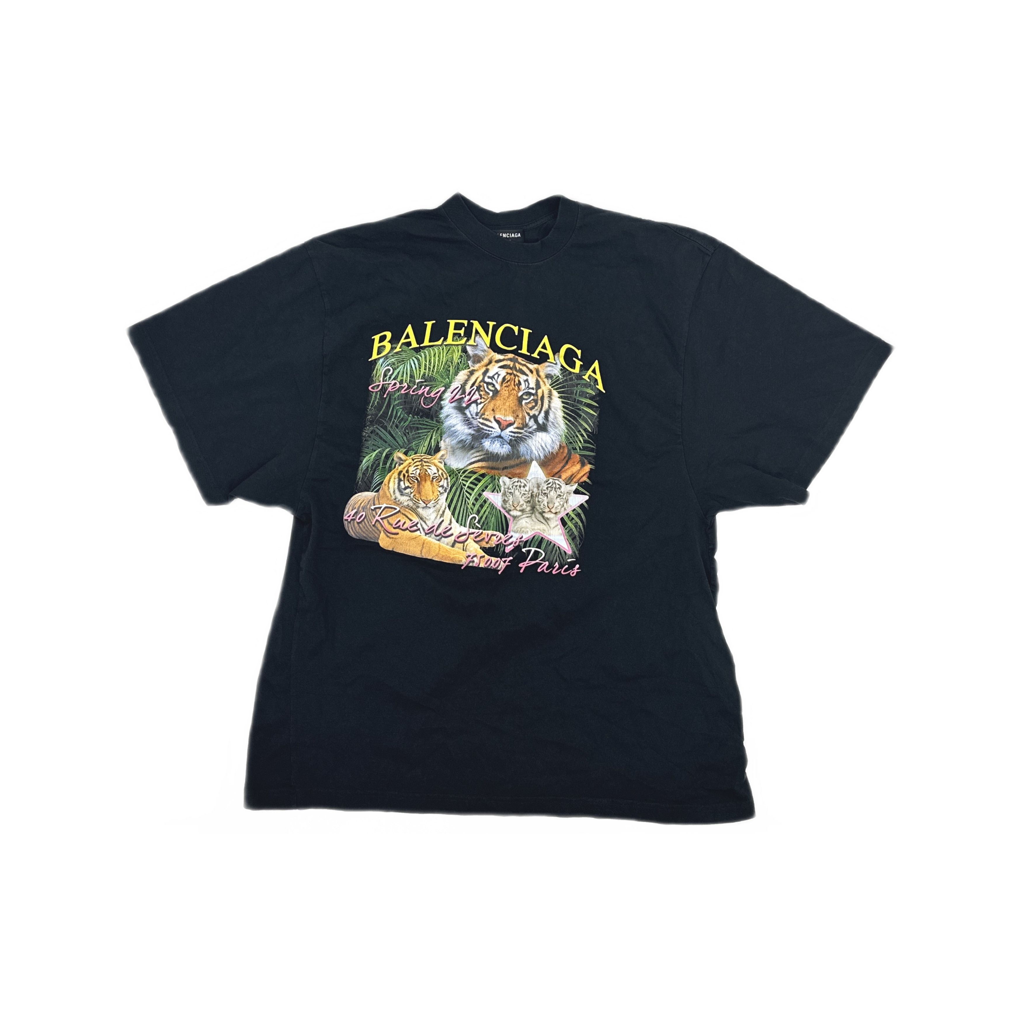 Balenciaga Balenciaga Tiger Graphic T-Shirt Size M Size US M / EU 48-50 / 2 - 1 Thumbnail